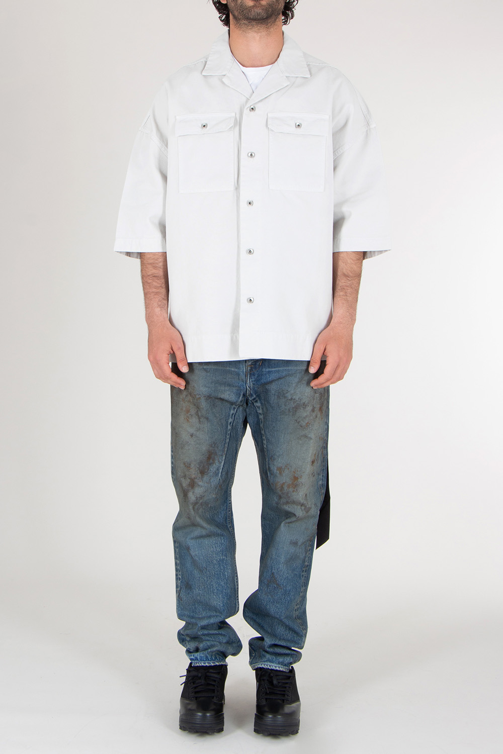 RICK OWENS DRKSHDW Oversized Organic Cotton Shirt Magnum Tommy