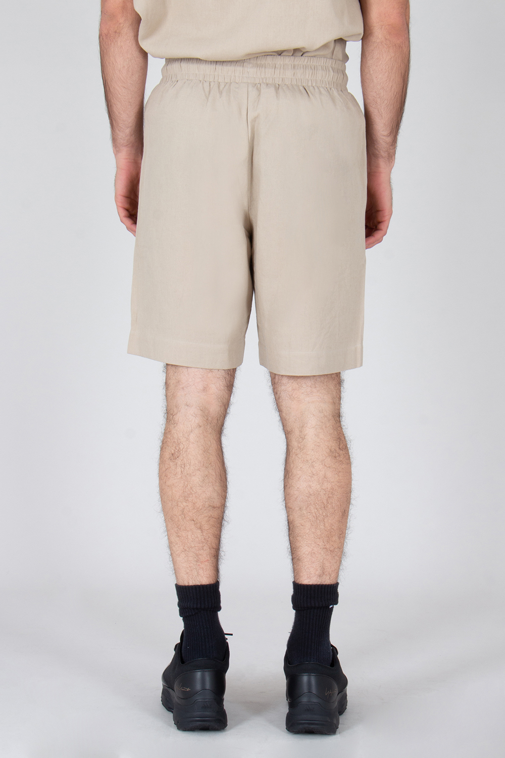 EMPORIO ARMANI Relaxed Fit Linen Blend Bermuda Shorts