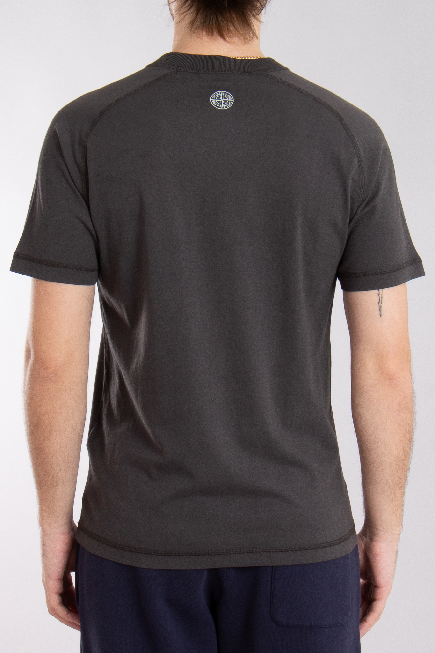 STONE ISLAND Institutional Two Print Organic Cotton Jersey T-Shirt STONE ISLAND Institutional Two Print Organic Cotton Jersey T-Shirt