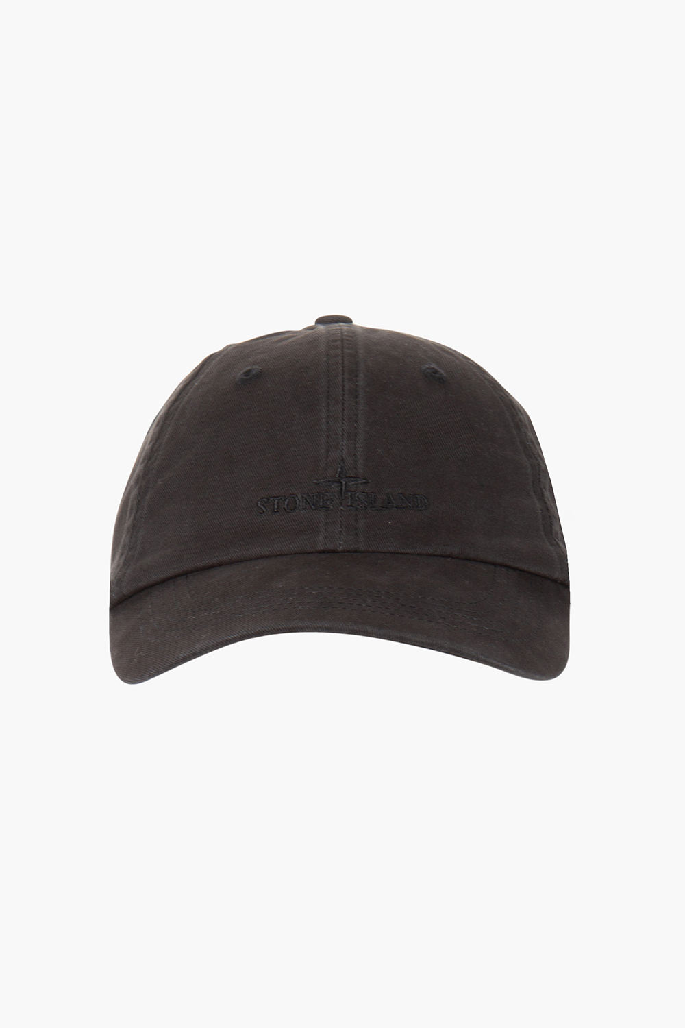 STONE ISLAND Embroidered Brushed Cotton Gabardine Cap
