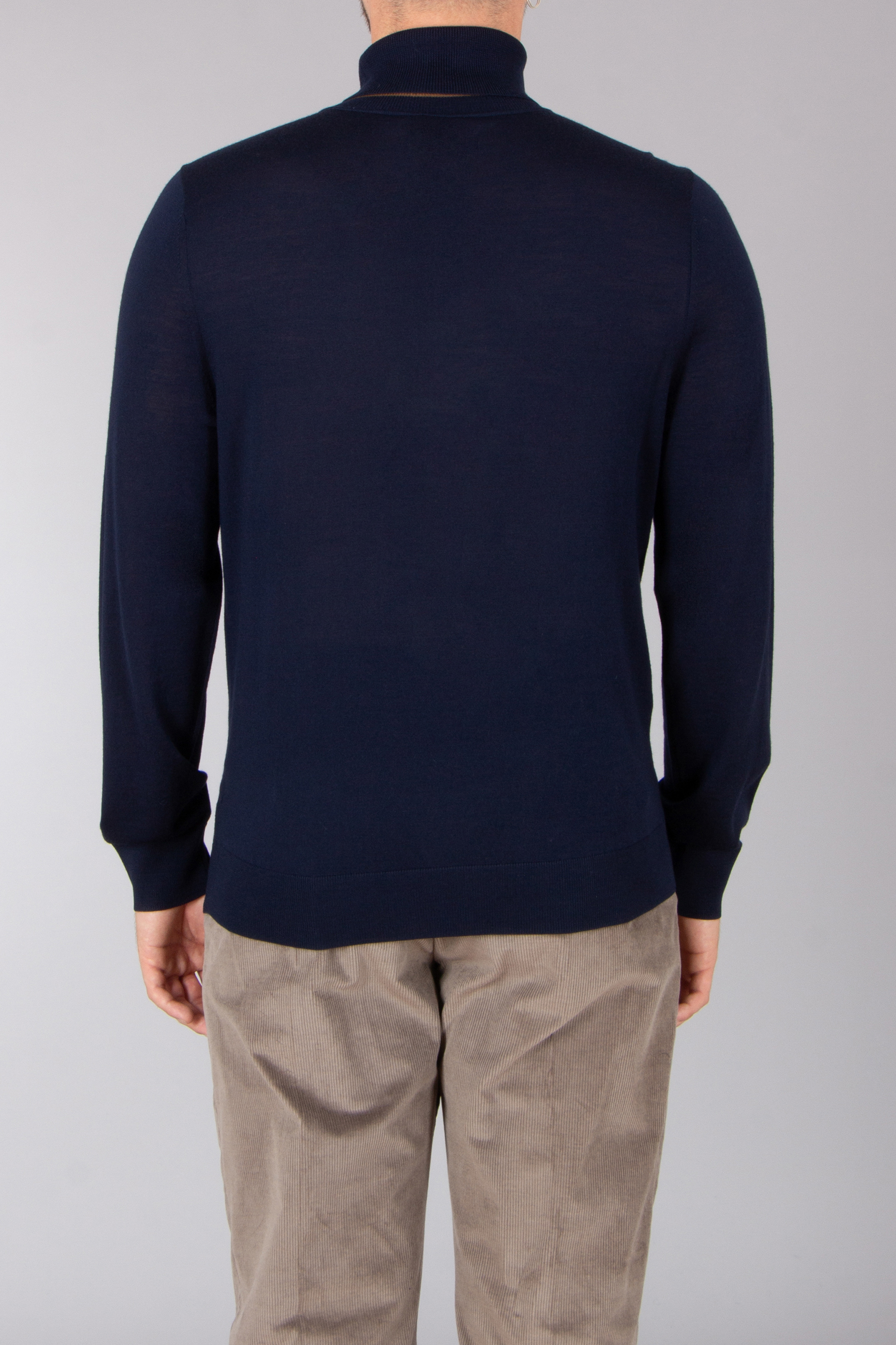 PAUL SMITH Classic Fit Wool Roll Neck Sweater Langarm, Ärmel, Strickwaren, Pullover, Mantel