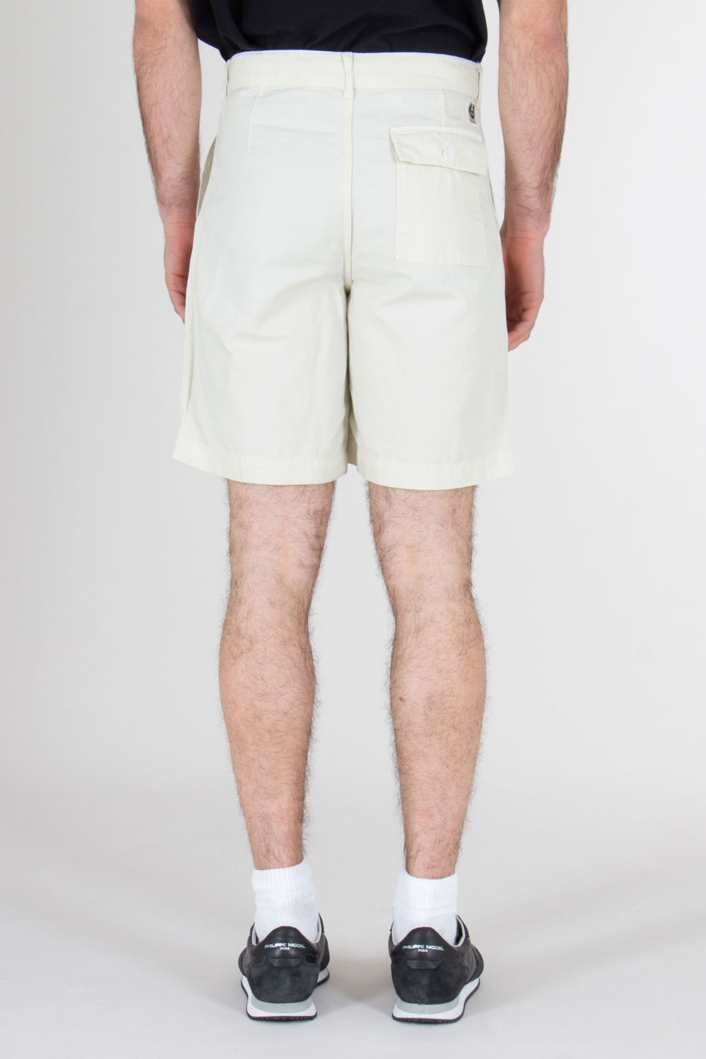 BELSTAFF Cotton Linen Shorts Maritime