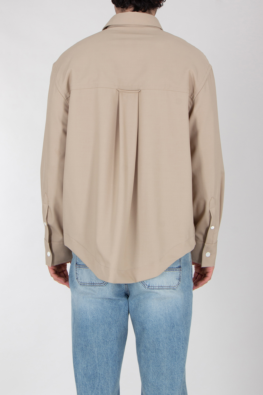 AMI PARIS Oversized Virgin Wool Shirt