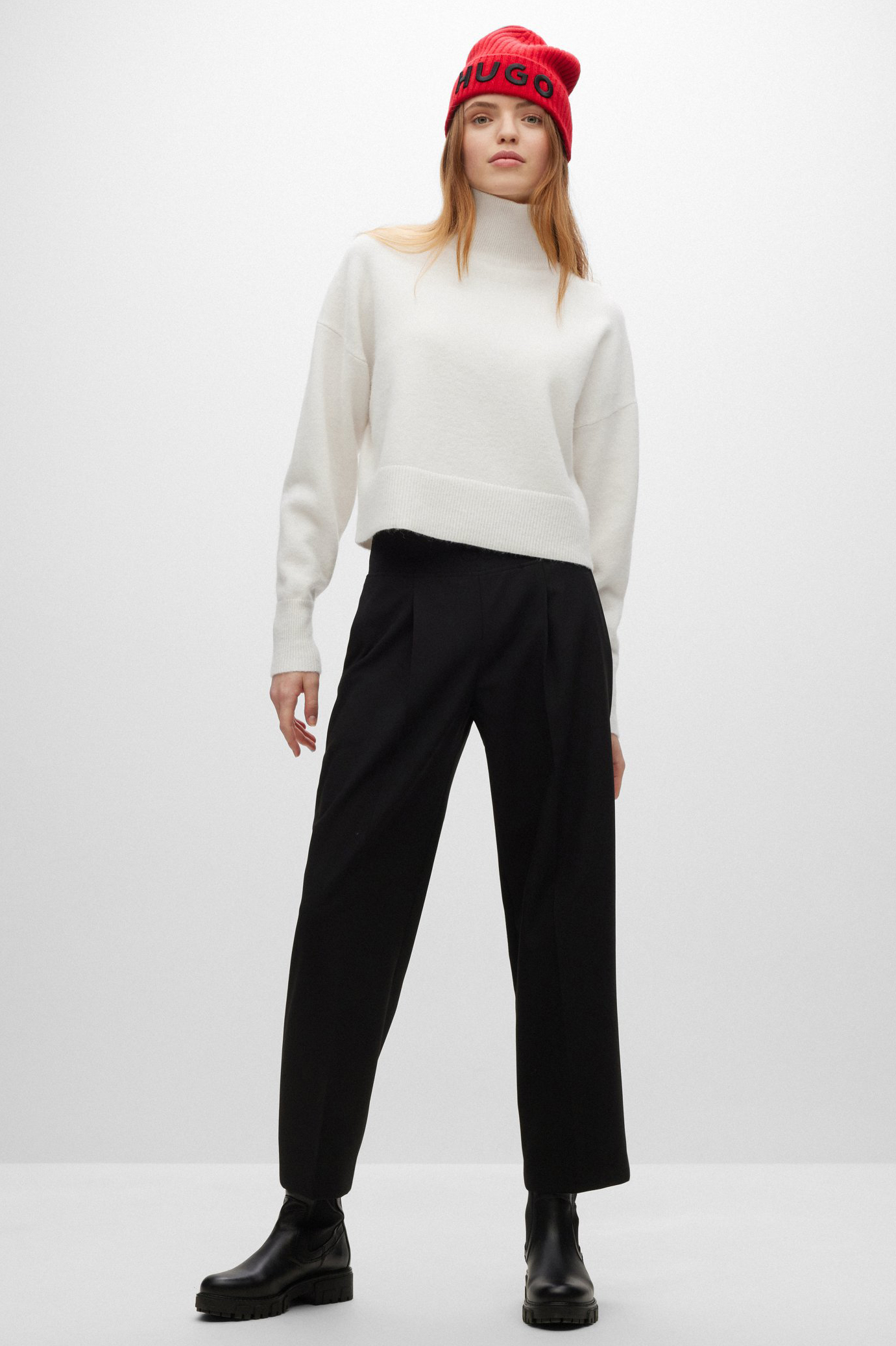 HUGO Virgin Wool-Alpaca Blend Sweater Sisimia HUGO Virgin Wool-Alpaca Blend Sweater Sisimia