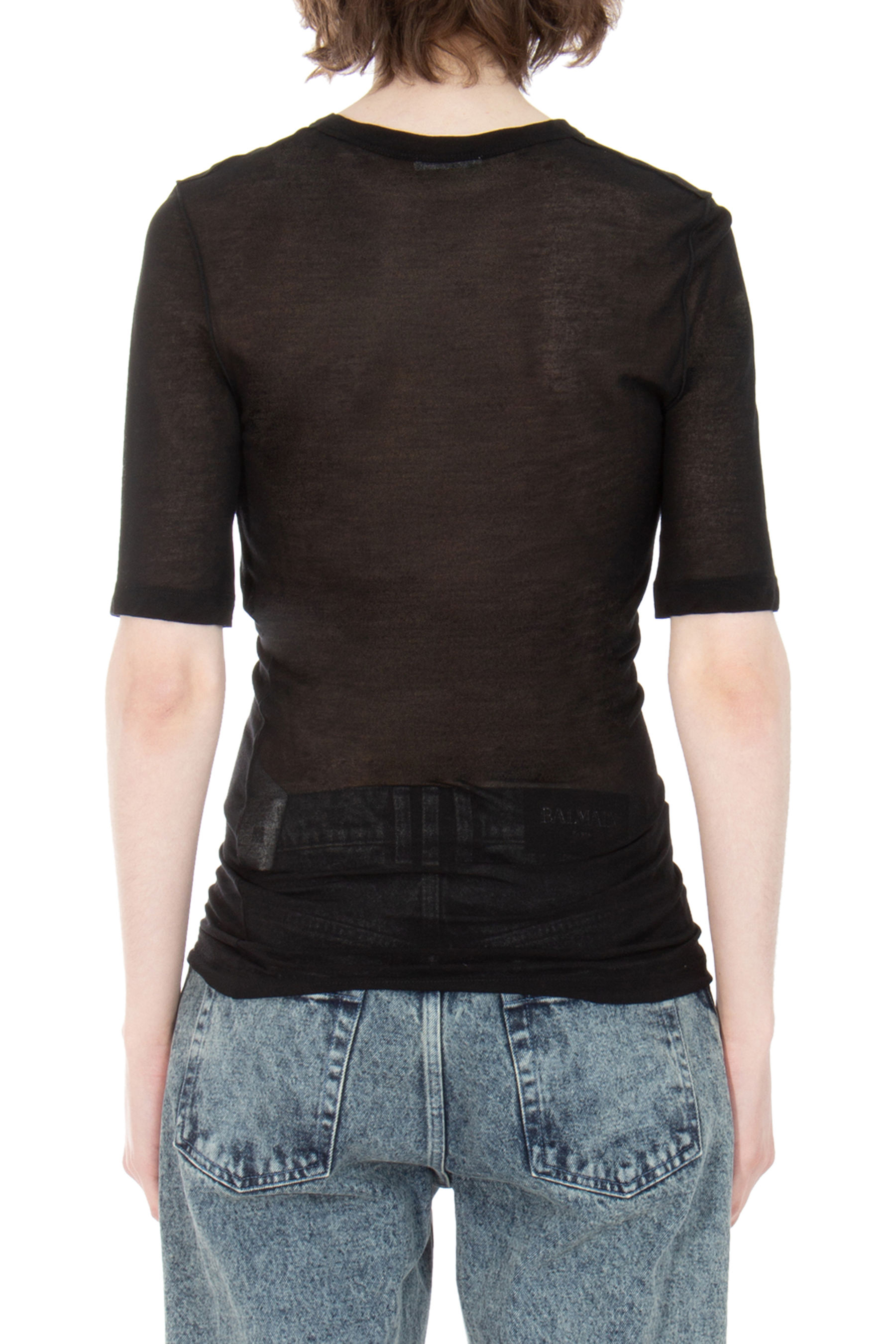 AMI PARIS Lightweight Lyocell T-Shirt