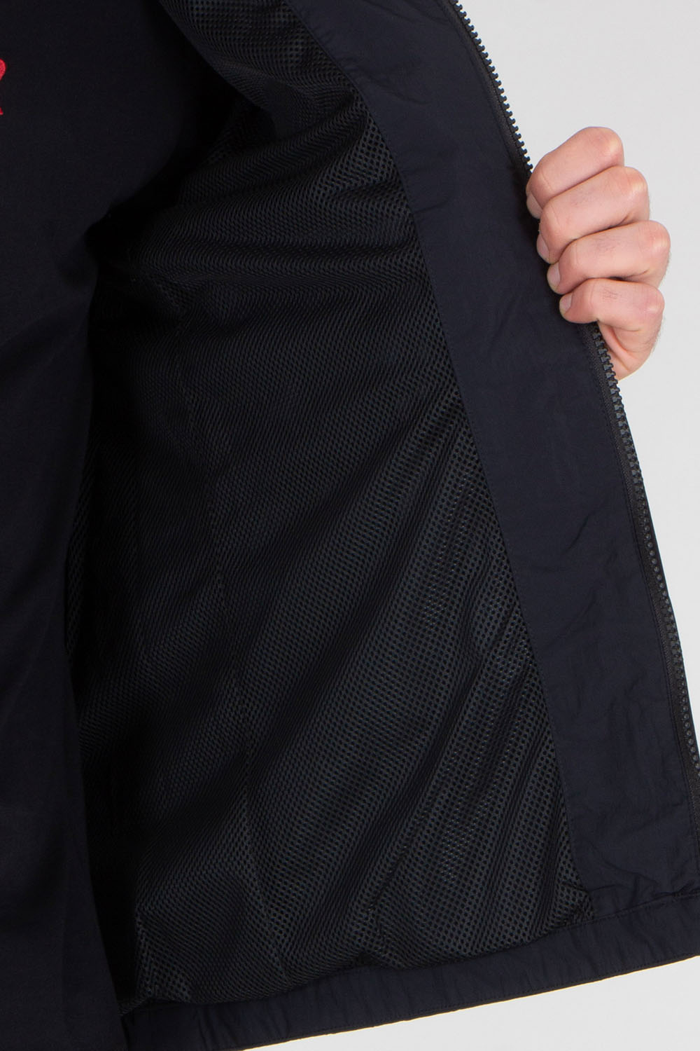 BELSTAFF Regular Fit Recycled Alpha Nylon Gabardine Jacket Grid