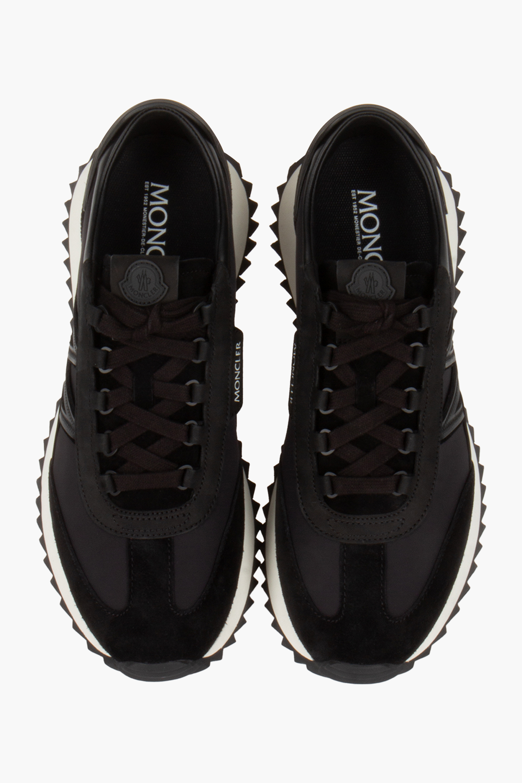 MONCLER Nylon, Suede & Nubuck Sneakers Pacey2 Bekleidung, Schuhwerk, Schuh, Sneaker, Wildleder