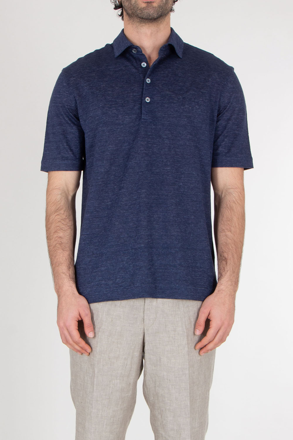 ZEGNA Regular Fit OASI Linen Polo Shirt 
