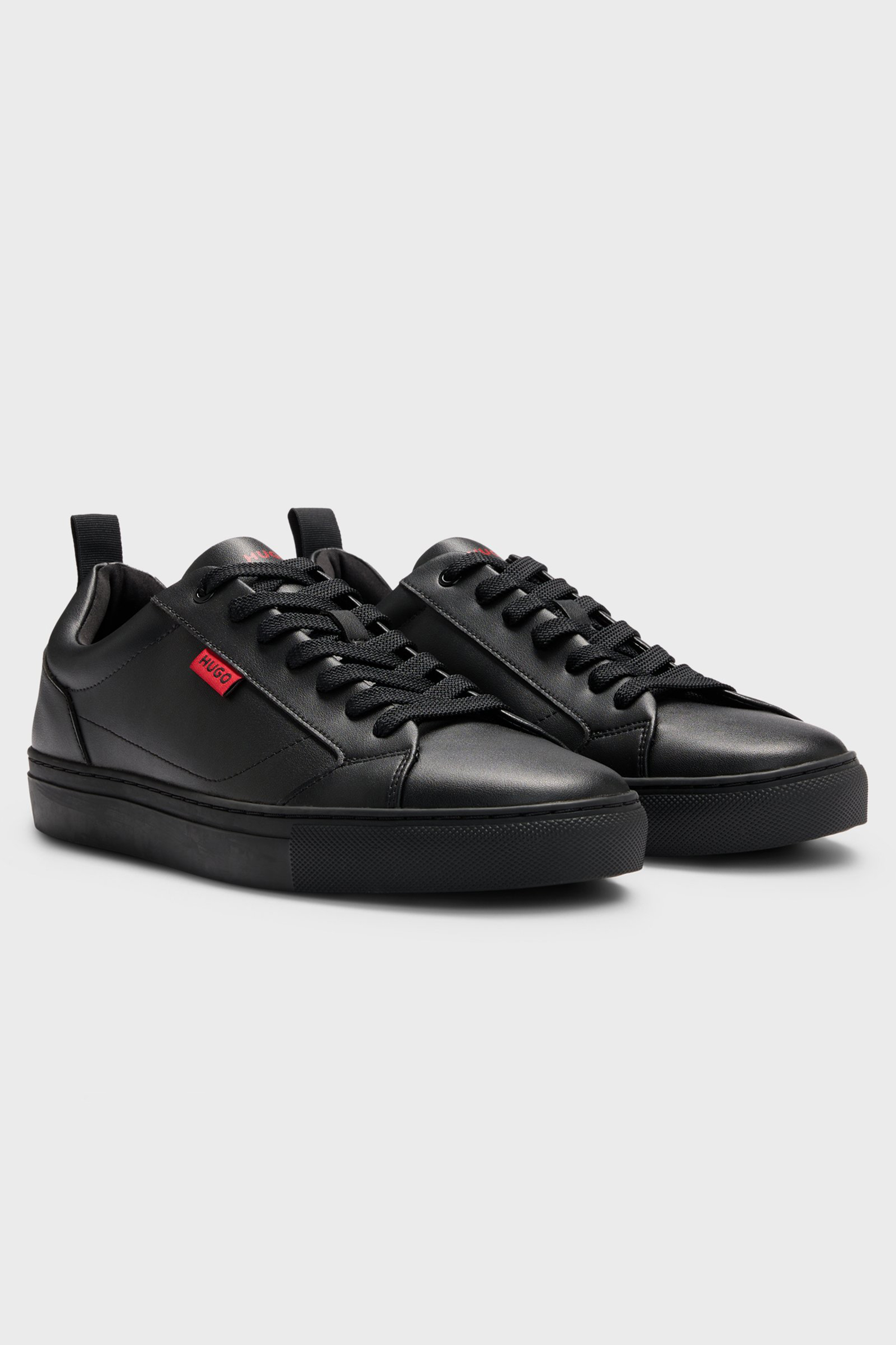 HUGO Faux Leather Sneakers Morrie Bekleidung, Schuhwerk, Schuh, Sneaker