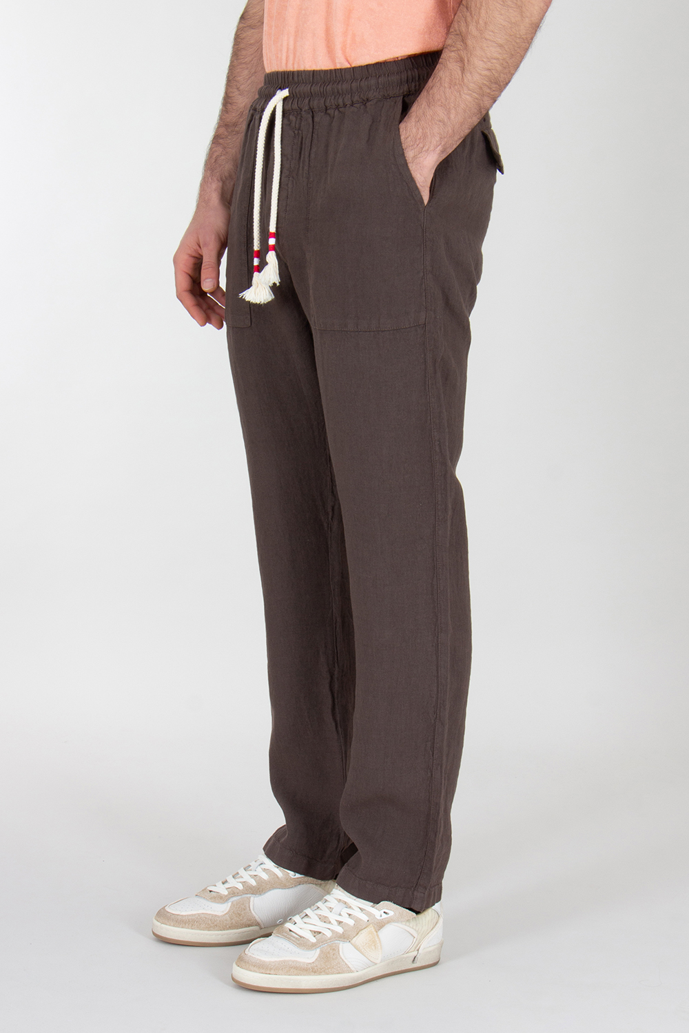 MC 2 SAINT BARTH Comfort Fit Linen Pants Calais