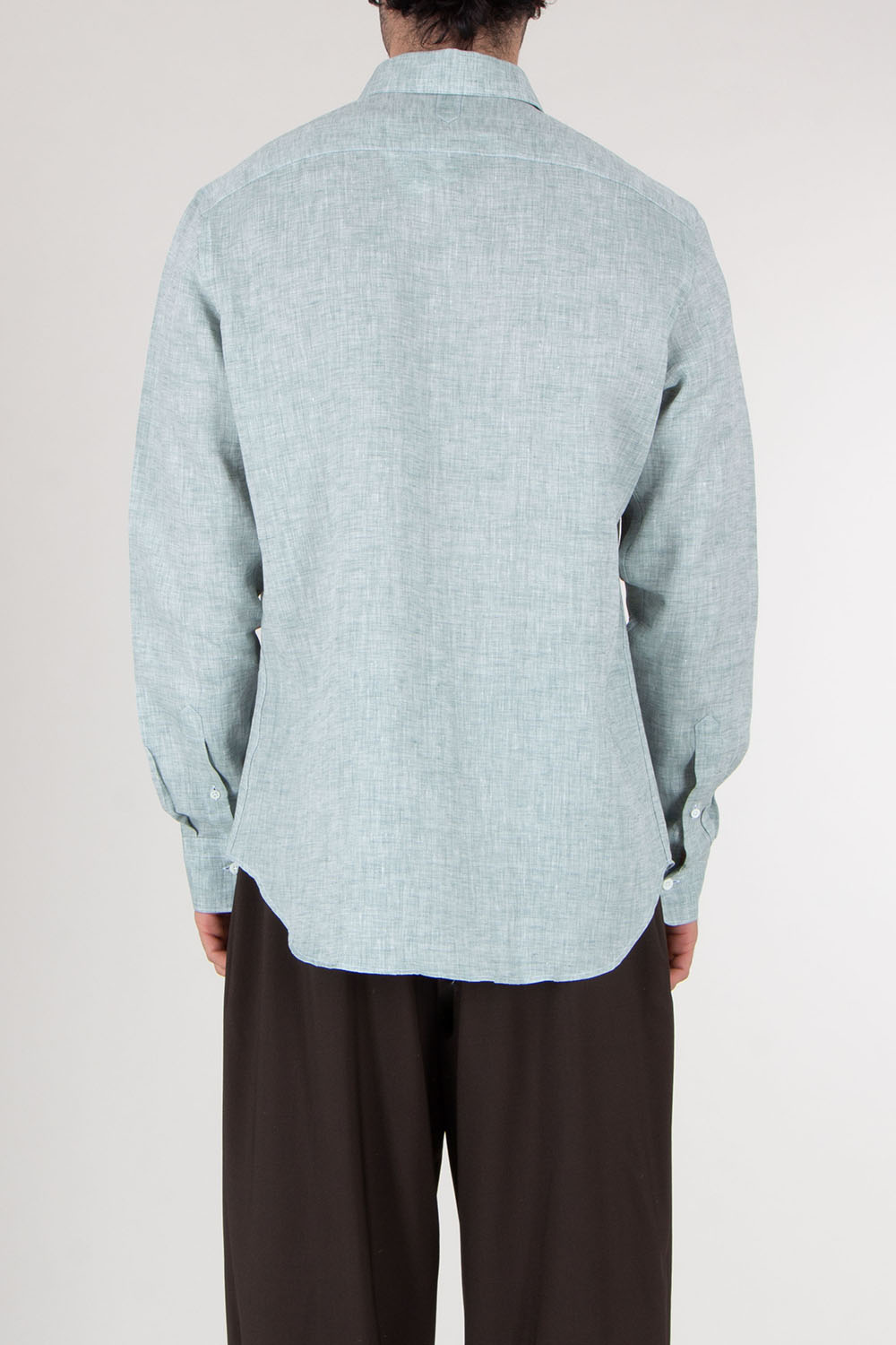 CANALI Regular Fit Linen Shirt