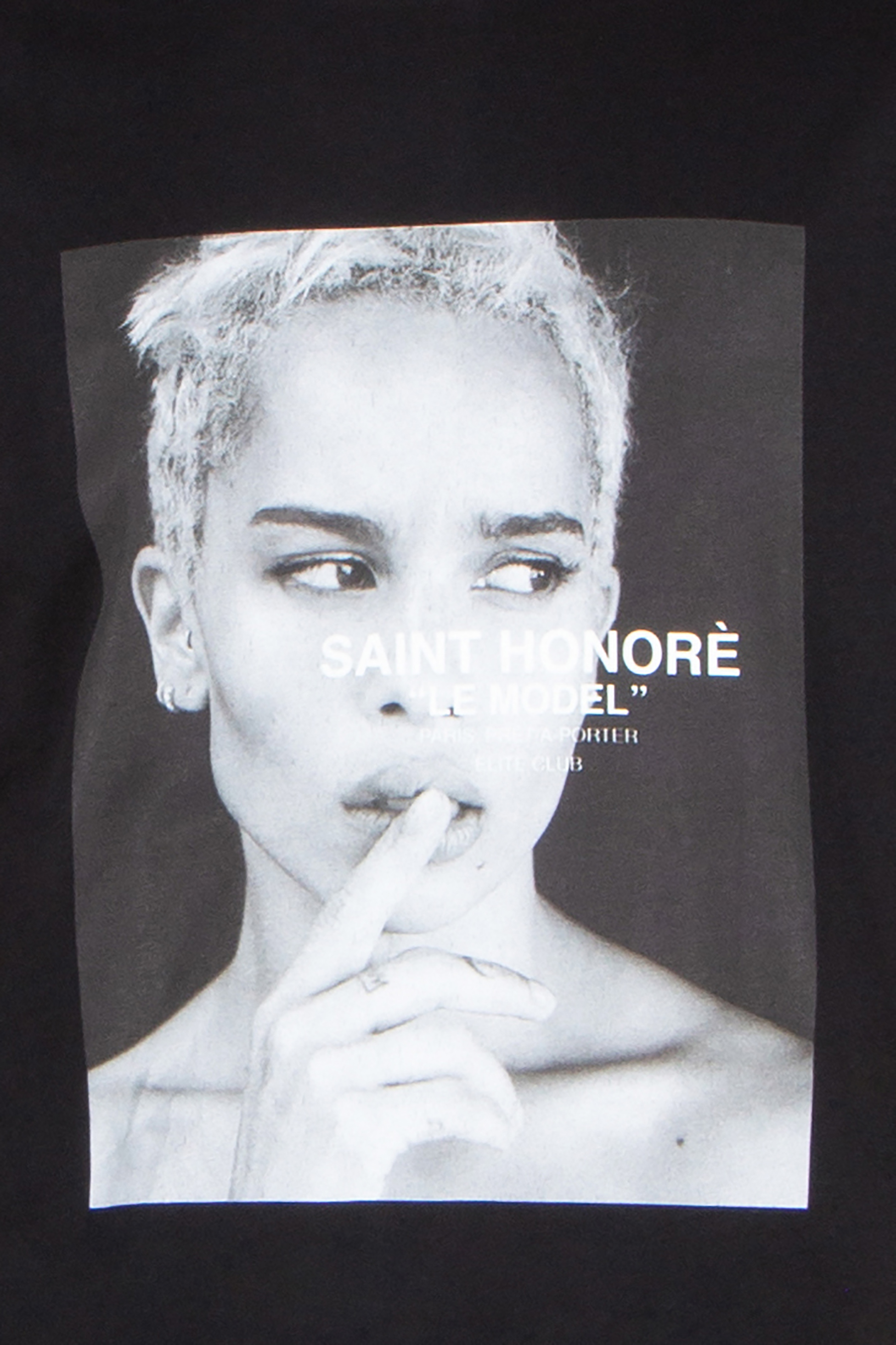 ELITÈ Regular Fit Zoe Print Cotton Jersey T-Shirt Gesicht, Kopf, Person, Photographie, Portrait