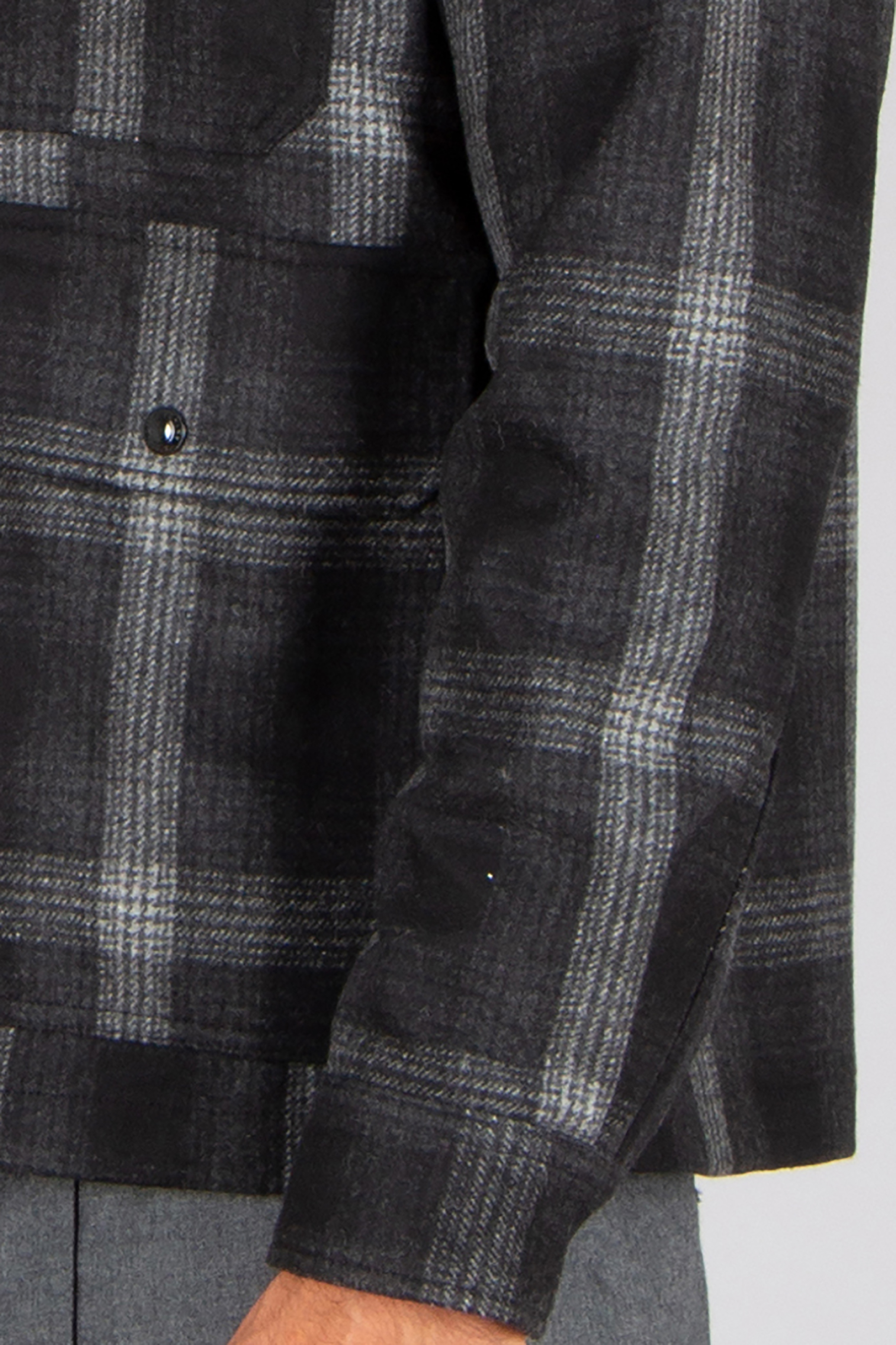 BELSTAFF Regular Fit Checked Wool Blend Overshirt Forge Mantel, Jacke, Blazer, Hemd, Hosen