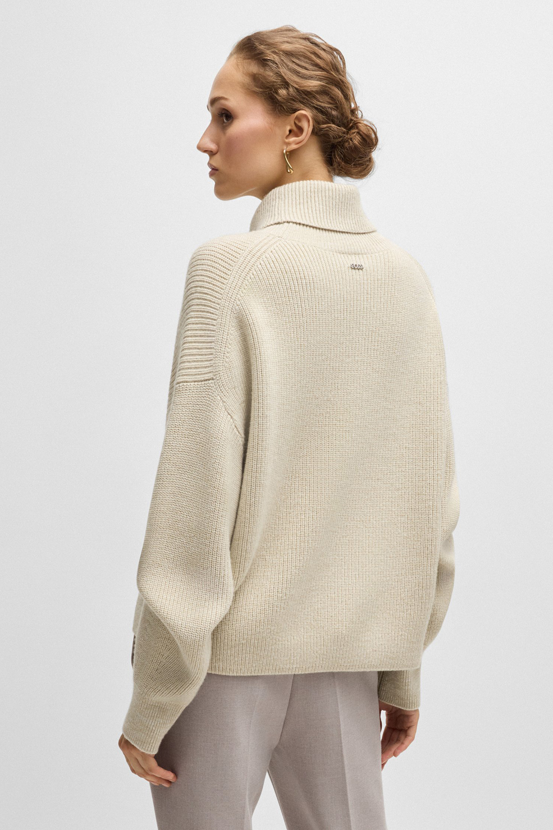 BOSS Ribbed Virgin Wool Turtleneck Sweater Fernadina BOSS Ribbed Virgin Wool Turtleneck Sweater Fernadina
