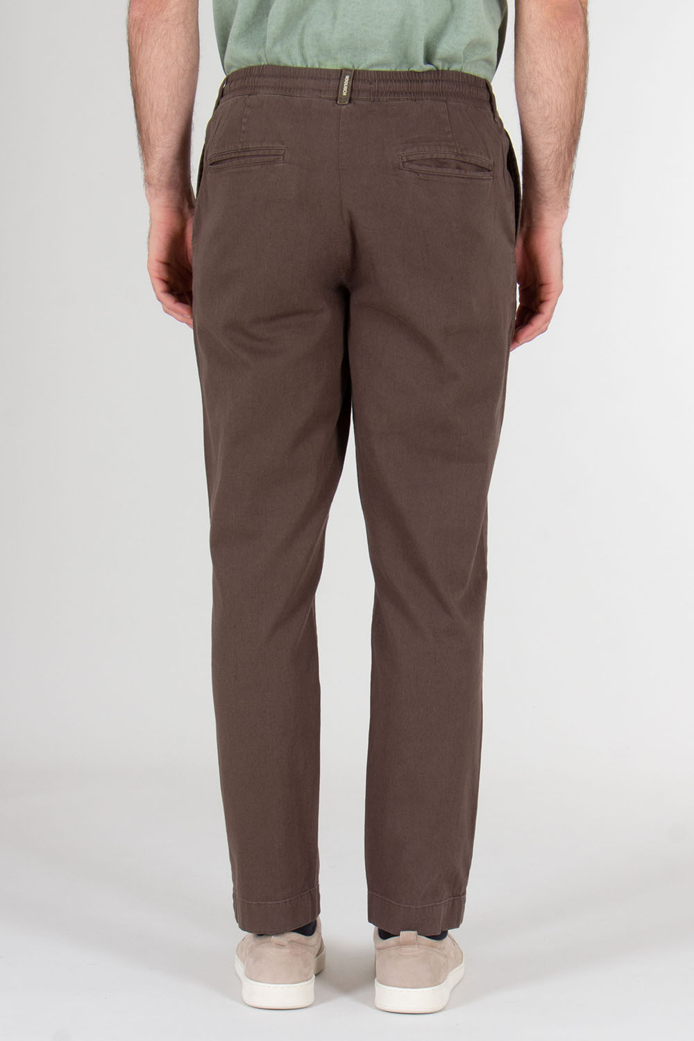 WOOLRICH Regular Fit Cotton Linen Stretch Pants