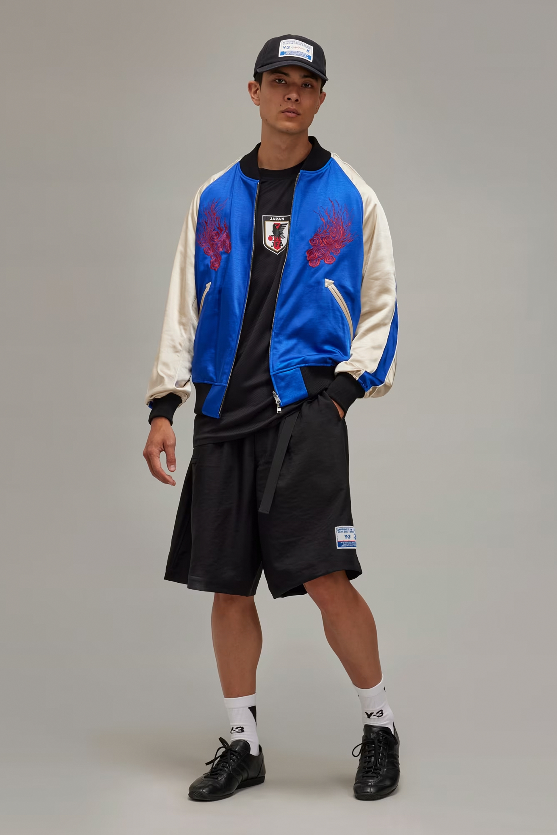 Y-3 X JFA Embroidered Reversible Souvenir Jacket Y-3 X JFA Embroidered Reversible Souvenir Jacket