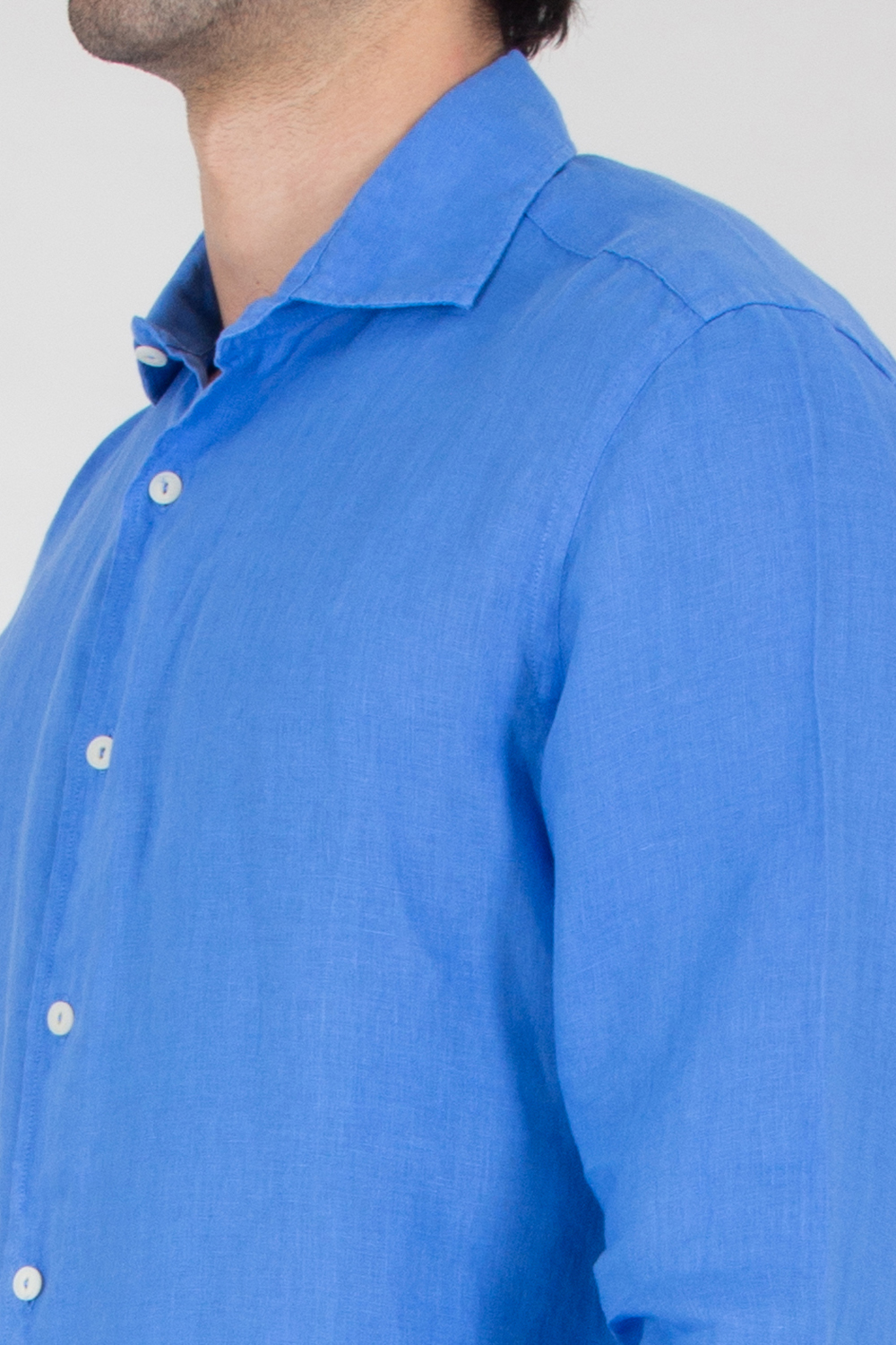 MC 2 SAINT BARTH Regular Fit Linen Shirt Pamplona