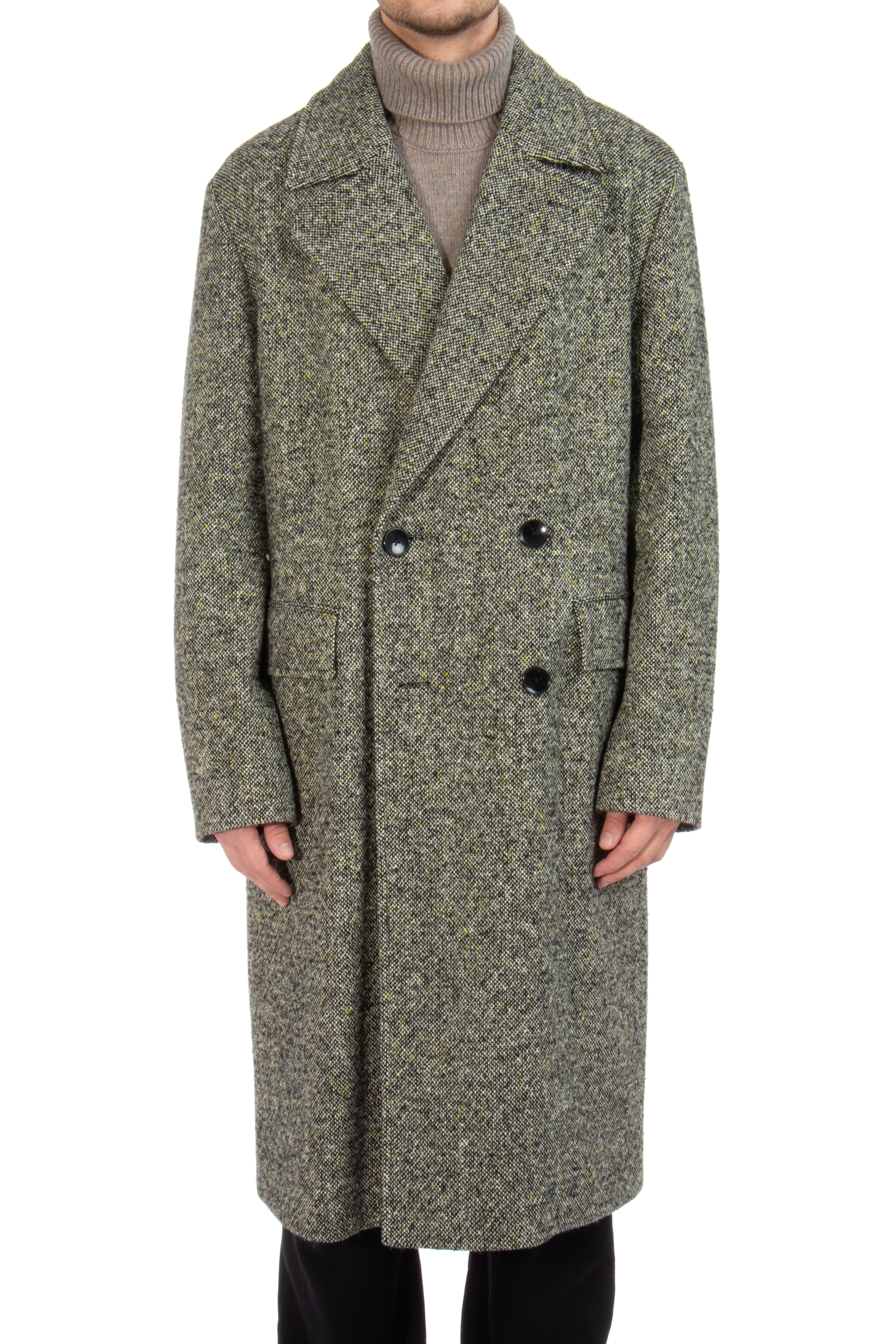 BOSS Patterned Wool Blend Coat H-Cam BOSS Patterned Wool Blend Coat H-Cam