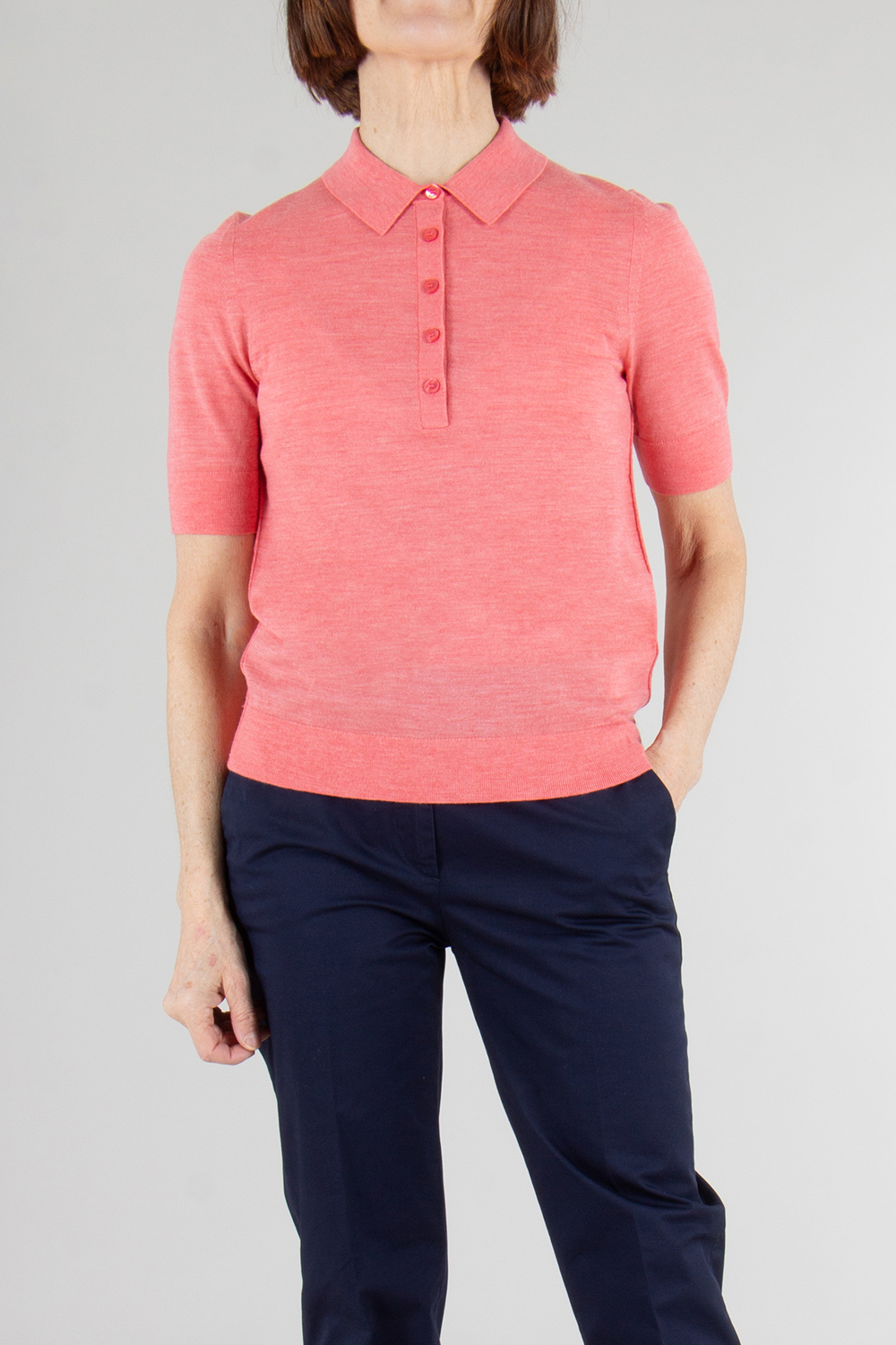 BOSS Super Fine Virgin Merino Wool Polo Shirt 
