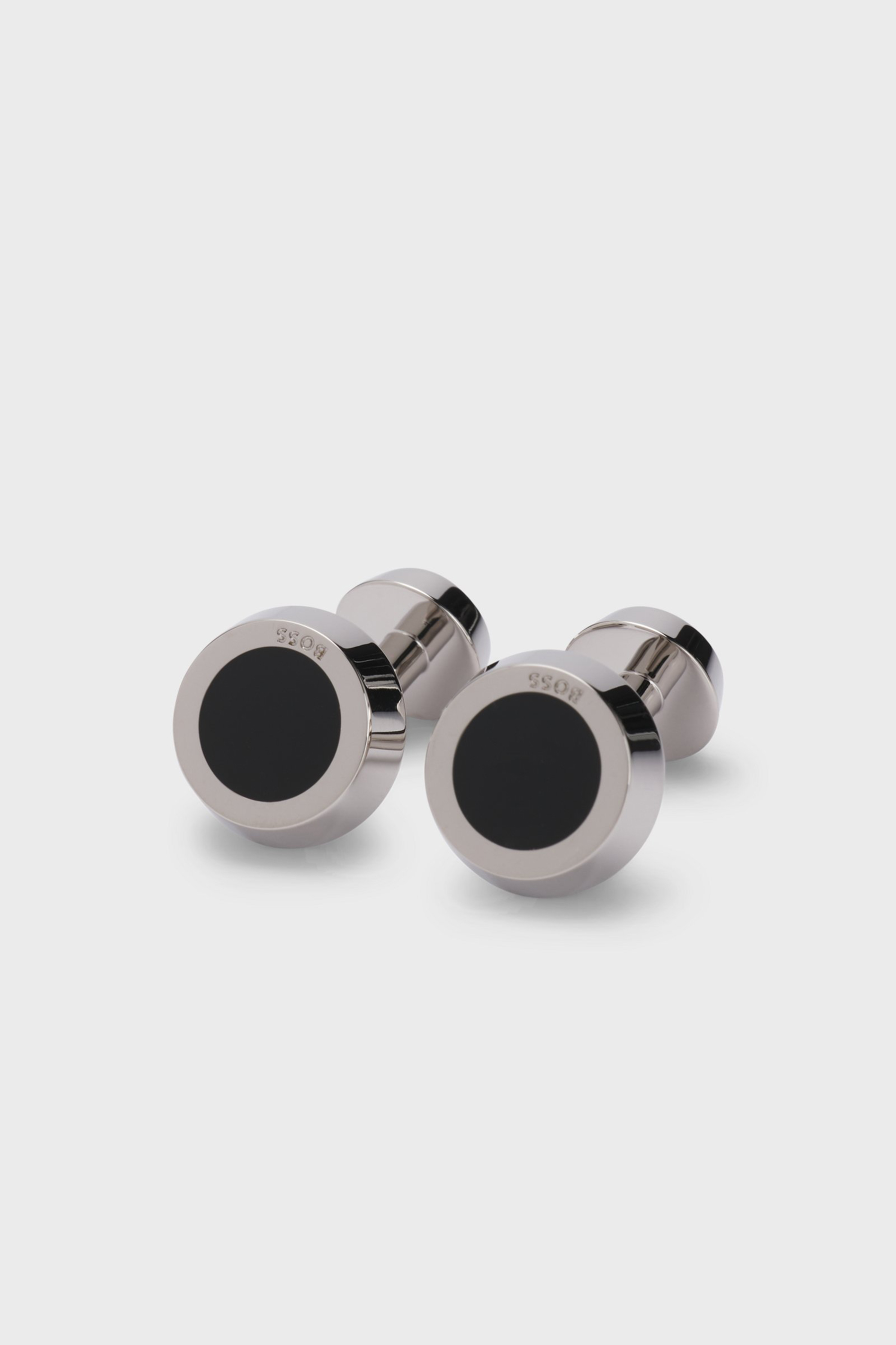 BOSS Round Polished Brass Cufflinks B-Simony