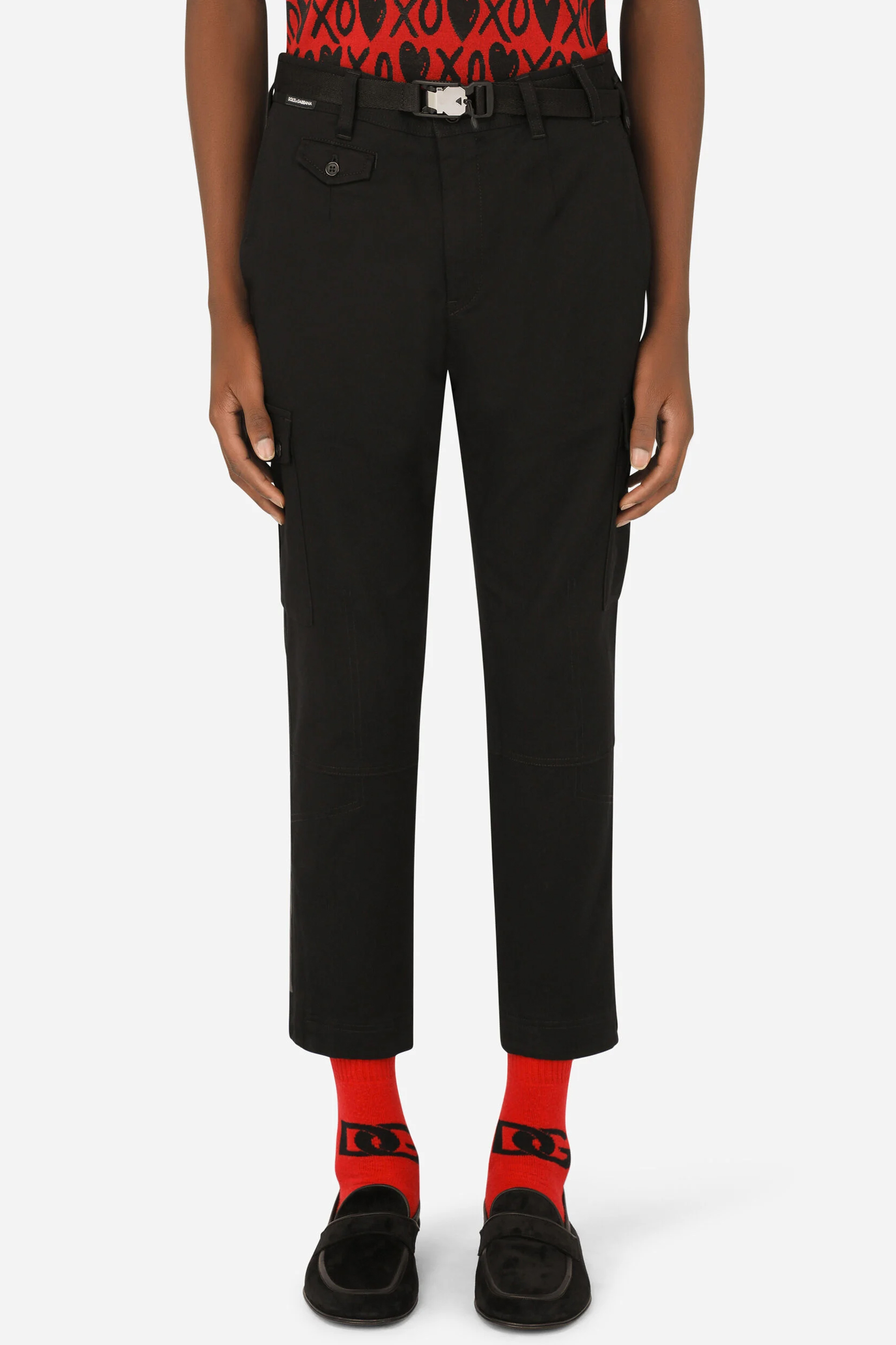 DOLCE & GABBANA Cotton Stretch Cargo Pants DOLCE & GABBANA Cotton Stretch Cargo Pants