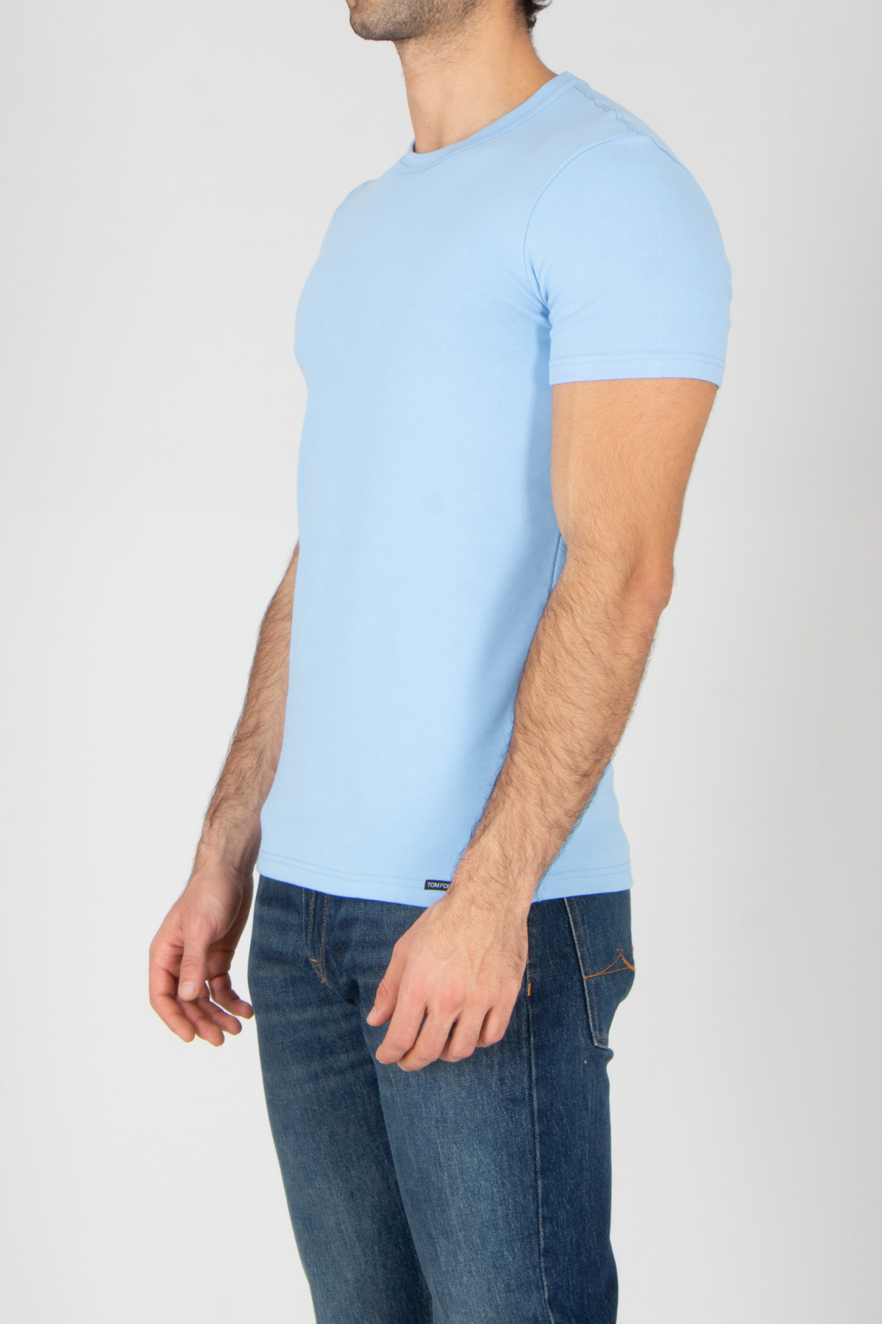 T-shirt, Jeans, Ärmel, Mann, Person