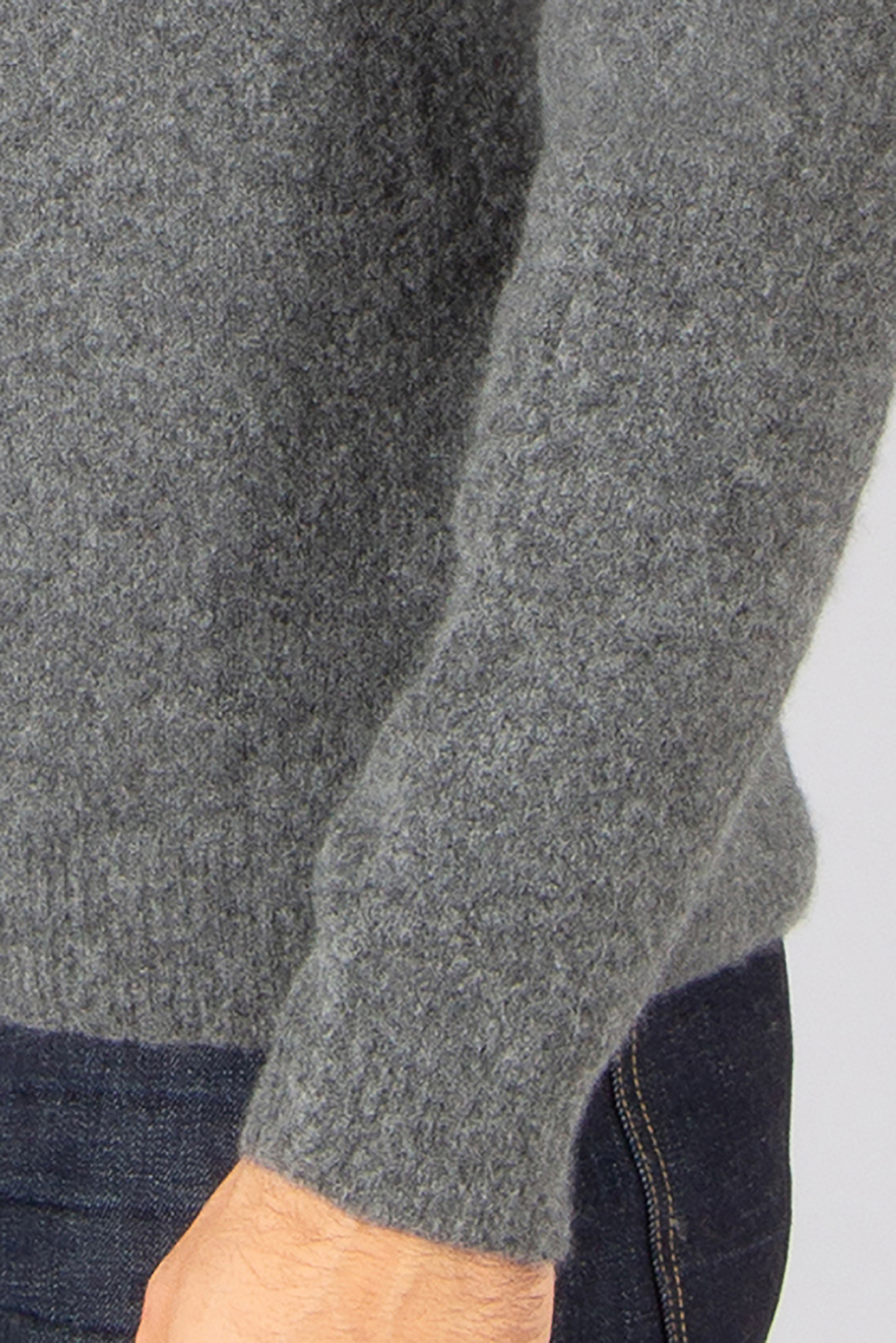 ROBERTO COLLINA Regular Fit Cashmere-Silk Blend Knit Polo Bekleidung, Strickwaren, Pullover, Langarm, Ärmel
