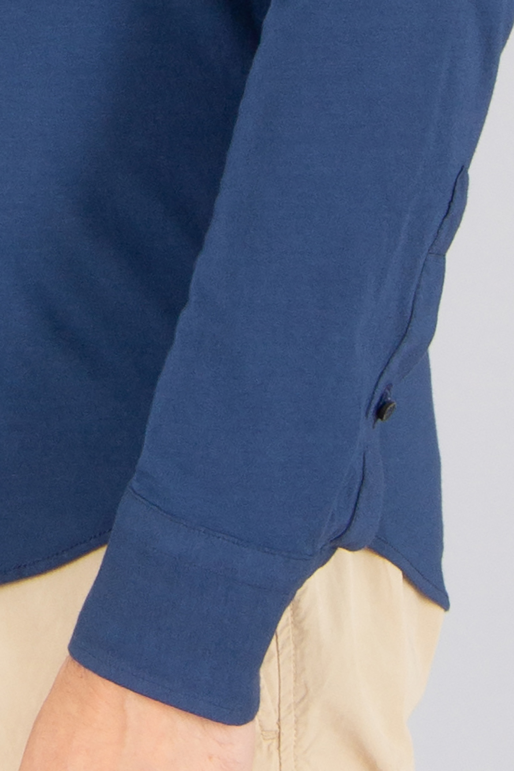 SONRISA Slim Fit Stretch Cotton Jersey Shirt Langarm, Ärmel, Hosen, Blazer, Jacke