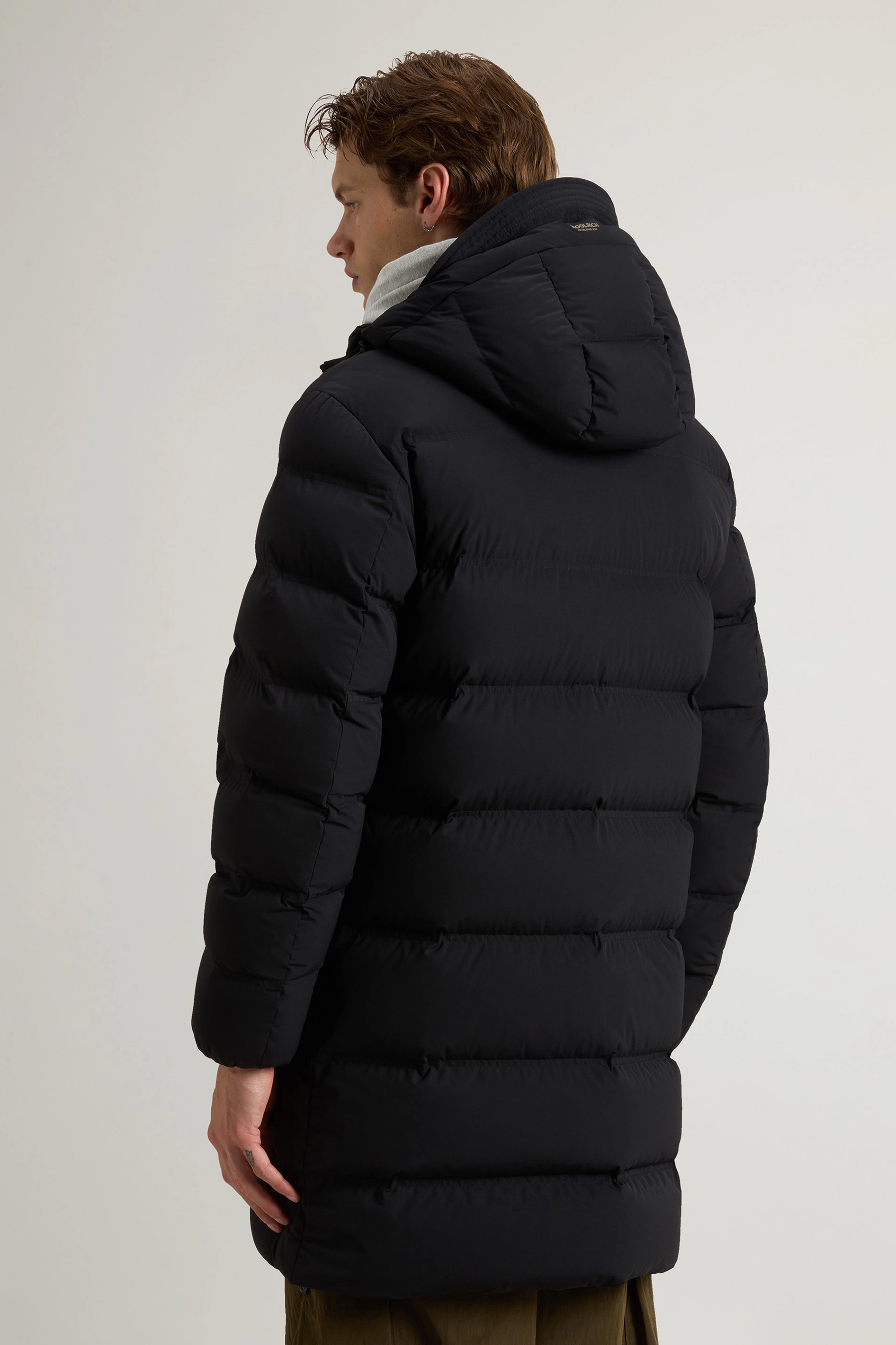 WOOLRICH Regular Fit Matt Stretch Nylon Long Puffer Jacket Mantel, Jacke, Erwachsener, Mann, Person
