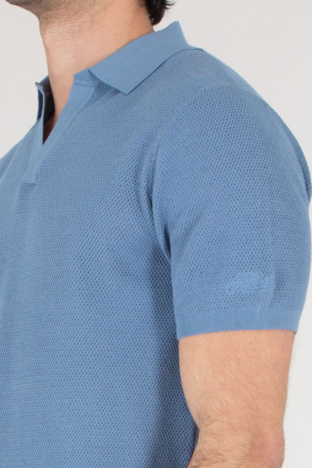 MC 2 SAINT BARTH Regular Fit Mesh High-Twist Cotton Polo Sloan 