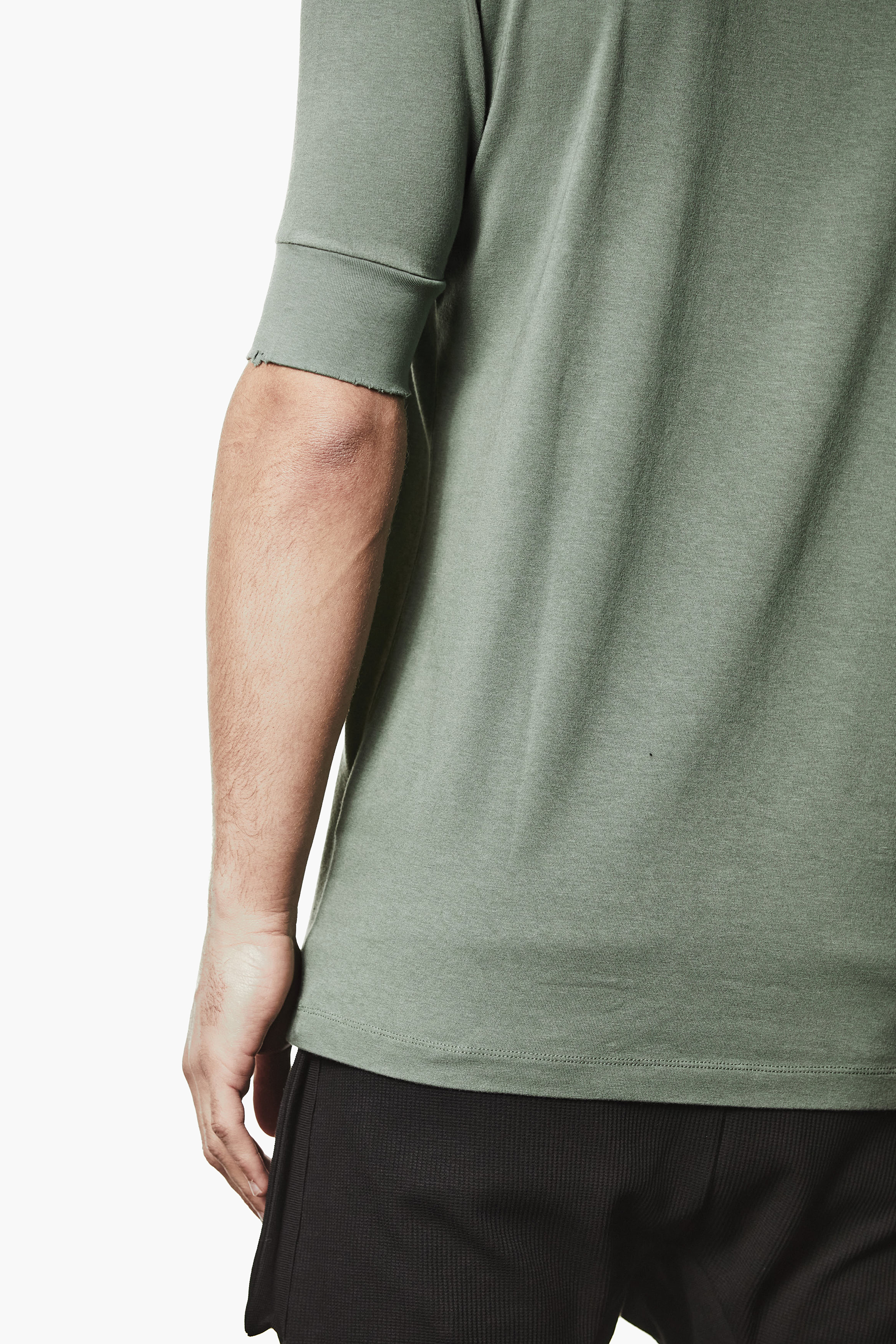THOM KROM Slim Fit Cotton-Modal Stretch Jersey T-Shirt T-shirt, Langarm, Ärmel, Mann, Person