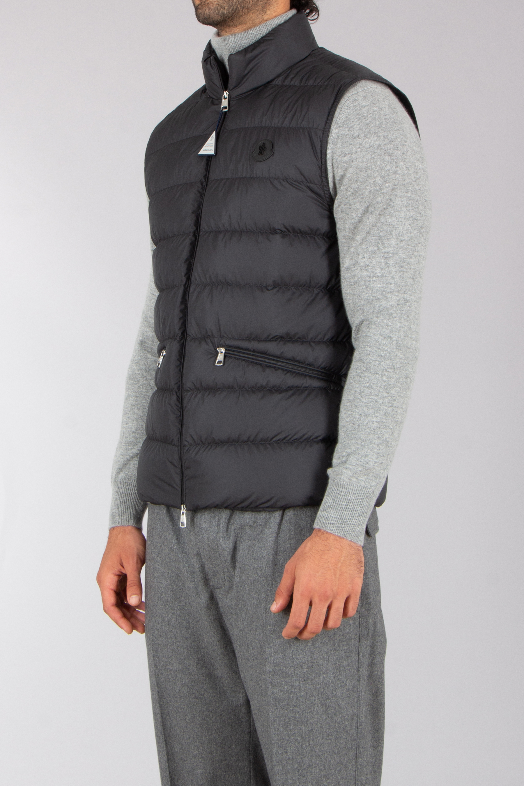 MONCLER Treompan Slim Fit Airsoft Down Vest Weste, Rettungsweste, Erwachsener, Mann, Person