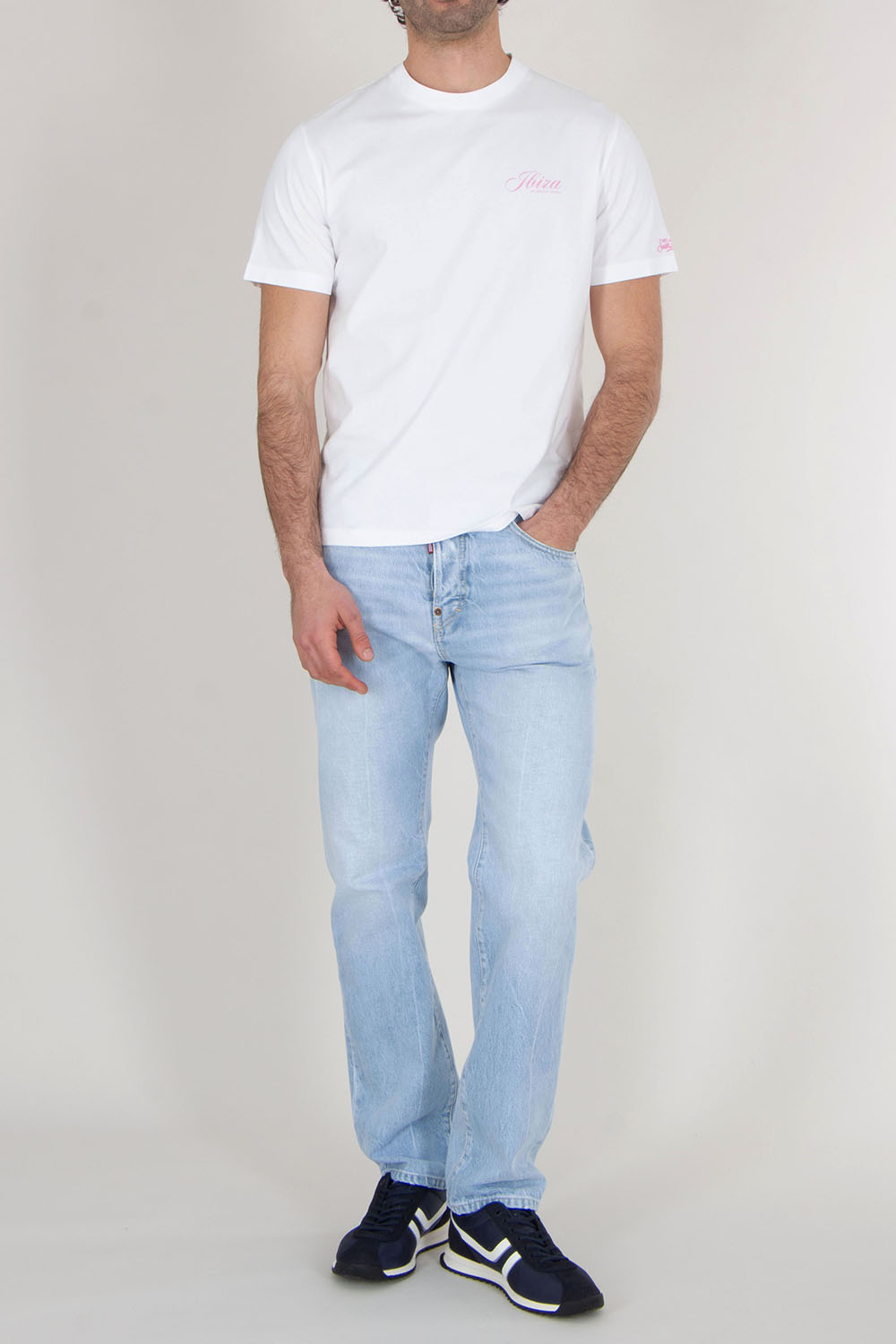 MC 2 SAINT BARTH Regular fit short sleeved Printed T-Shirt Portland Ibiza Hotel