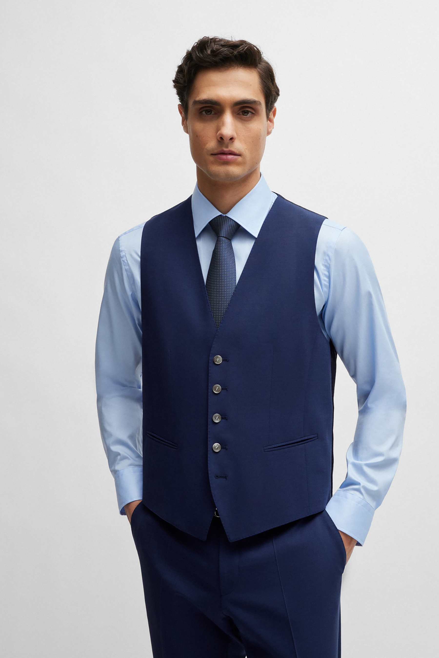 BOSS Regular Fit Virgin Wool Stretch Suit H-Jeckson BOSS Regular Fit Virgin Wool Stretch Suit H-Jeckson