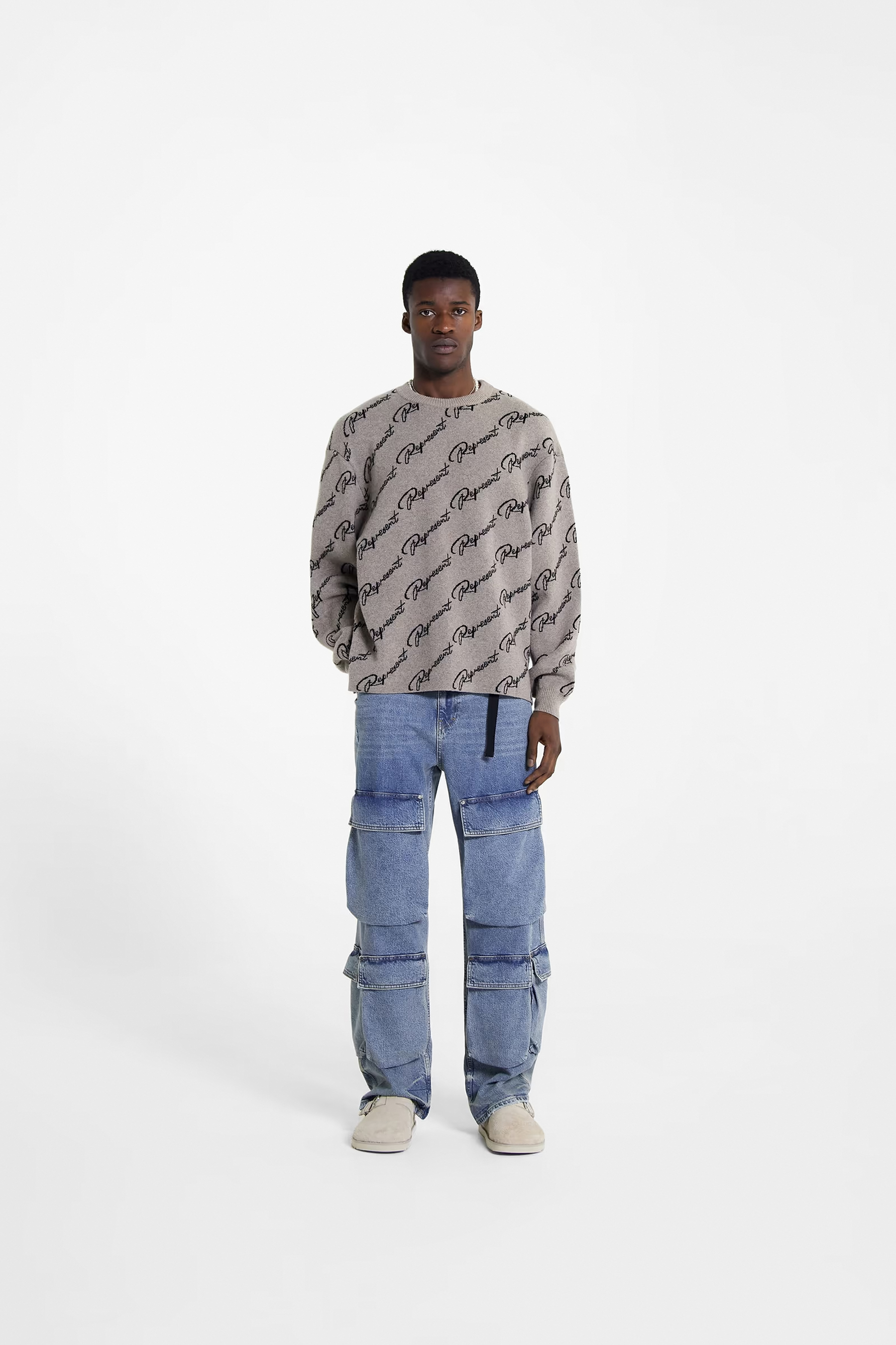 REPRESENT Cotton Jeans R3Ca Cargo Denim REPRESENT Cotton Jeans R3Ca Cargo Denim