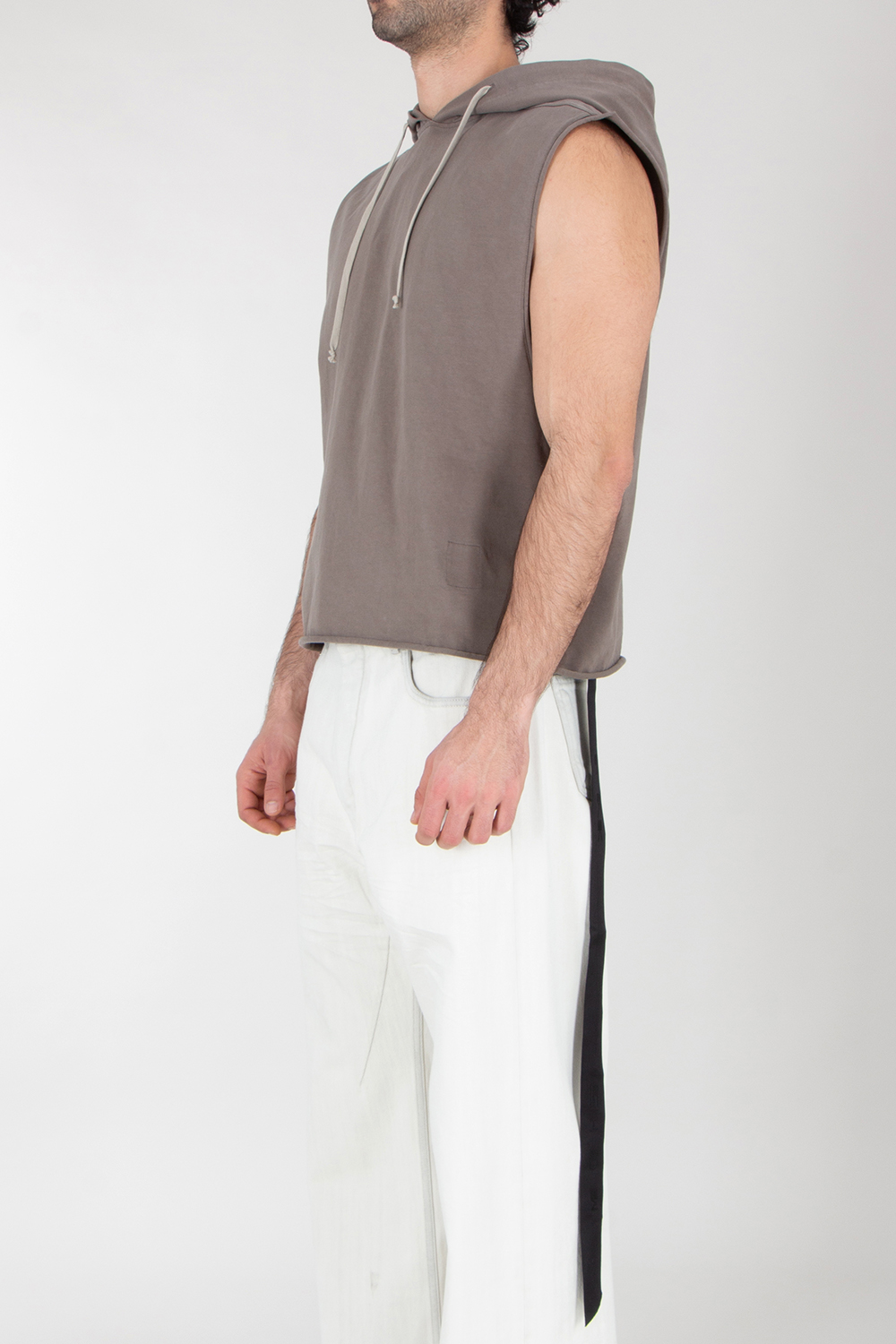 RICK OWENS DRKSHDW Relaxed Fit Sleeveless Hooded Tunic 