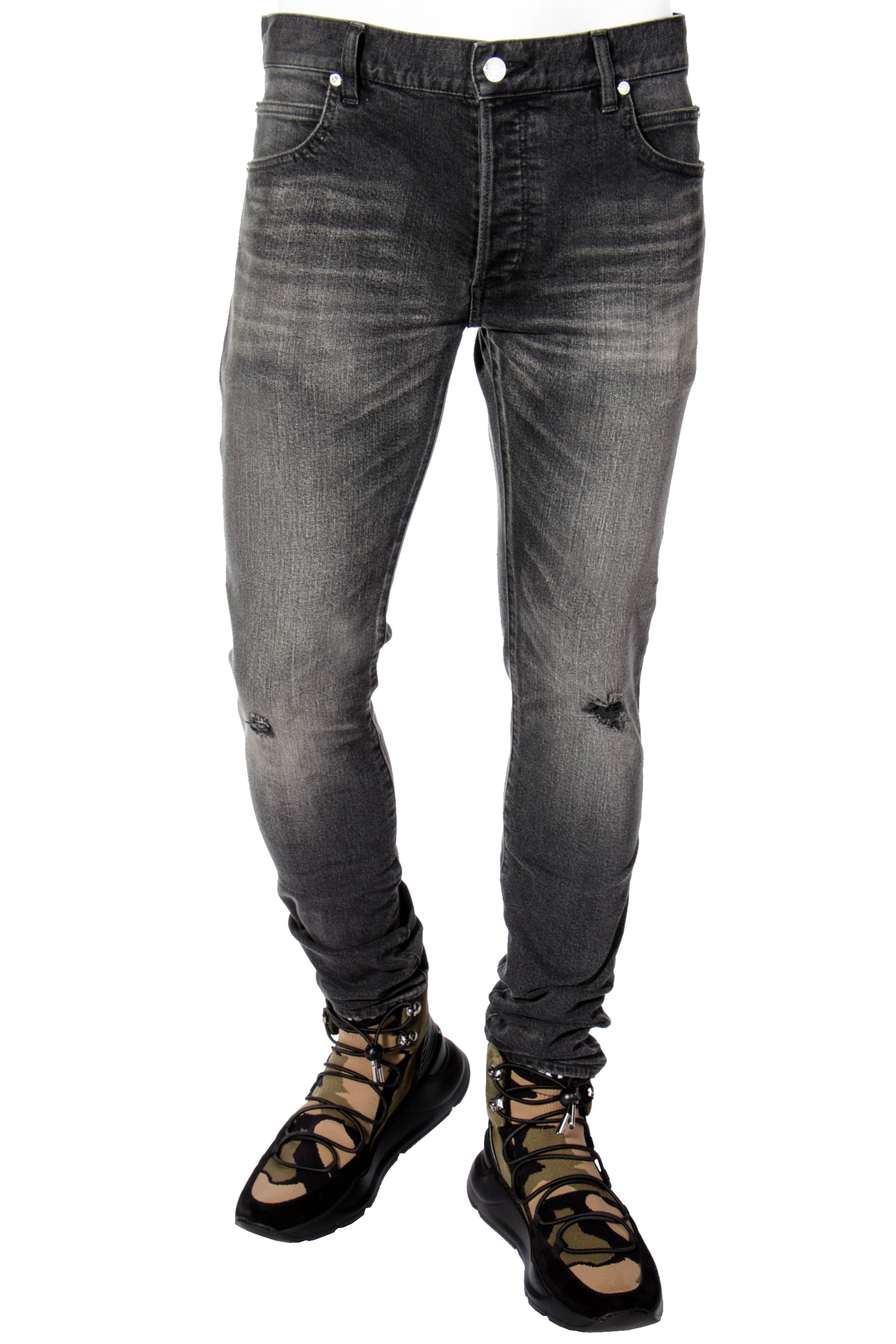 BALMAIN Jeans Slim Fit Distressed 