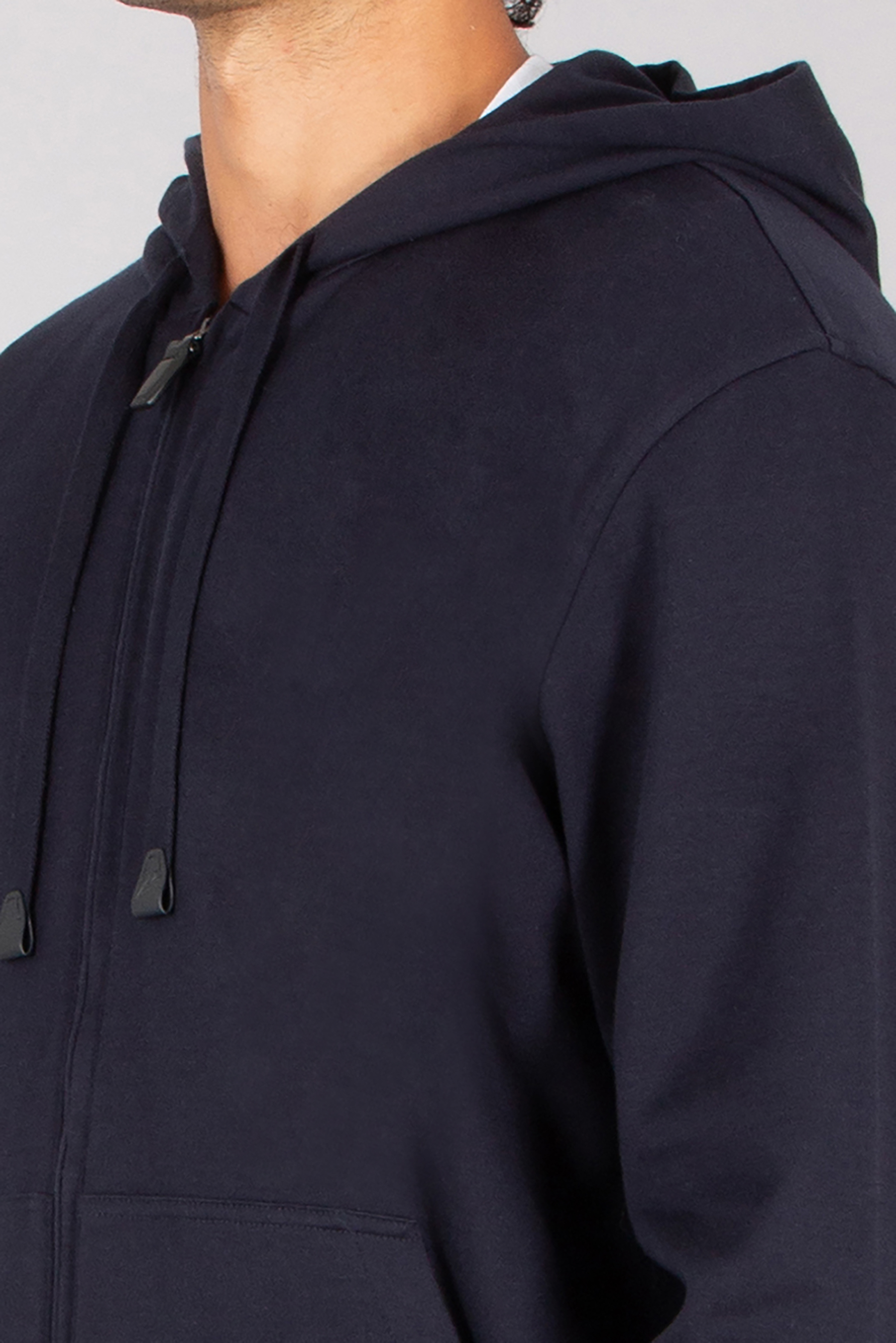 BRIONI Comfort Fit Organic Cotton-Cashmere Jersey Zip-Up Hoodie Vlies, Pullover, Sweatshirt, Kapuzenpulli, Mantel