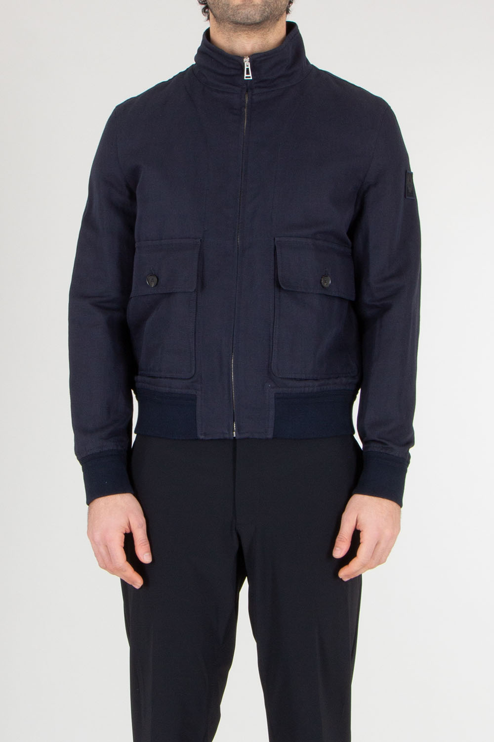 BELSTAFF Regular Fit Linen-Cotton Twill Jacket Helston