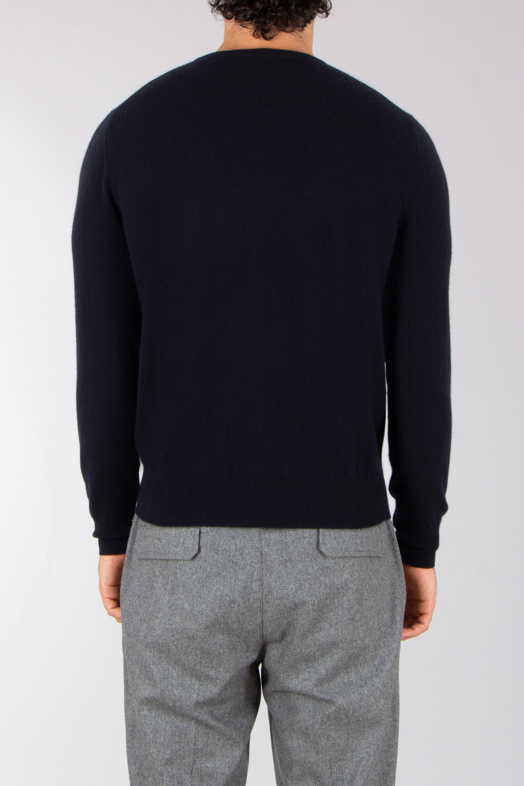 ALLUDE Regular Fit Cashmere Round Neck Sweater Pulli, Langarm, Erwachsener, Mann, Person
