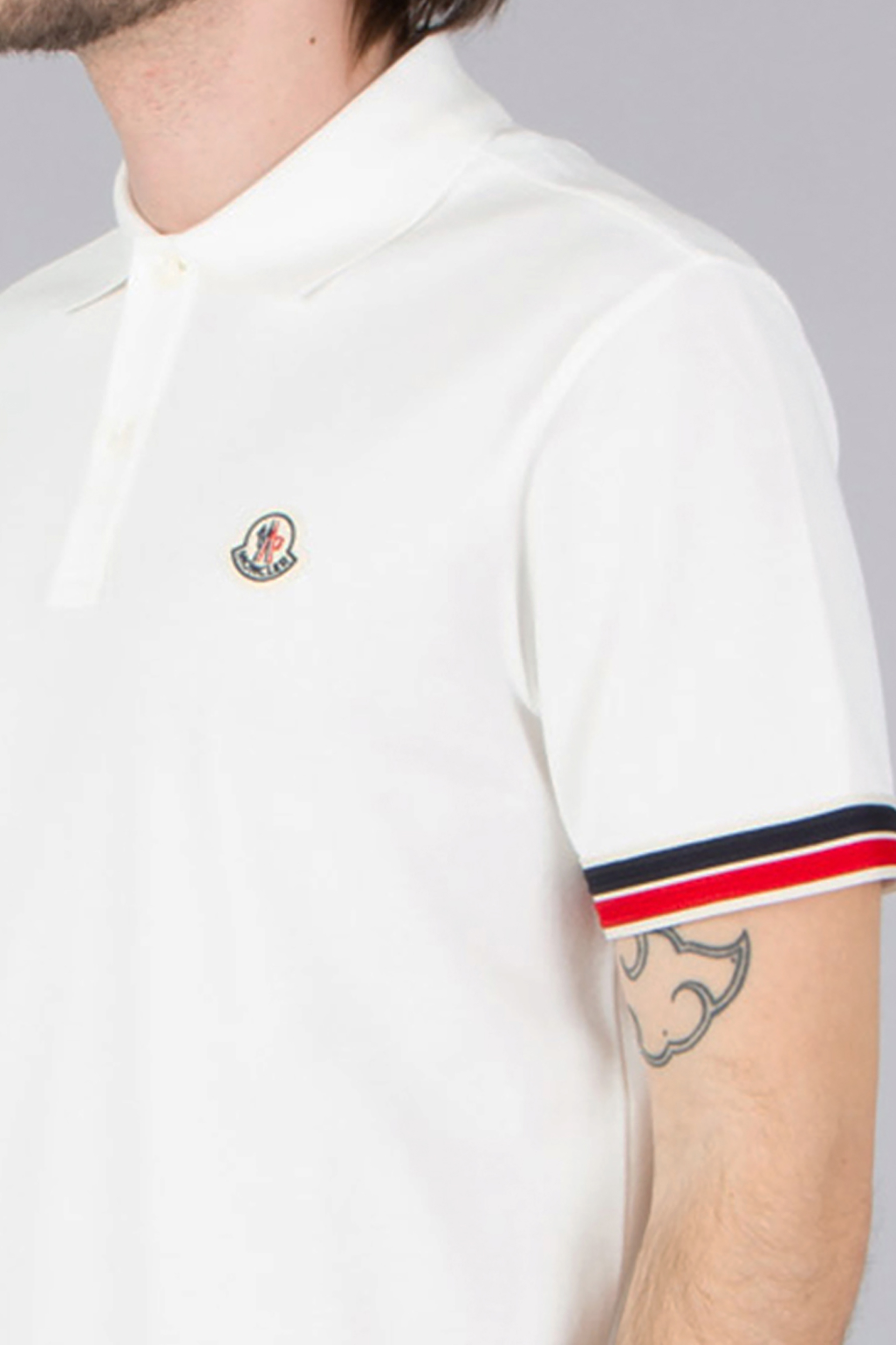 MONCLER Regular Fit Cotton Piqué Polo Shirt Hemd, T-shirt, Erwachsener, Mann, Person