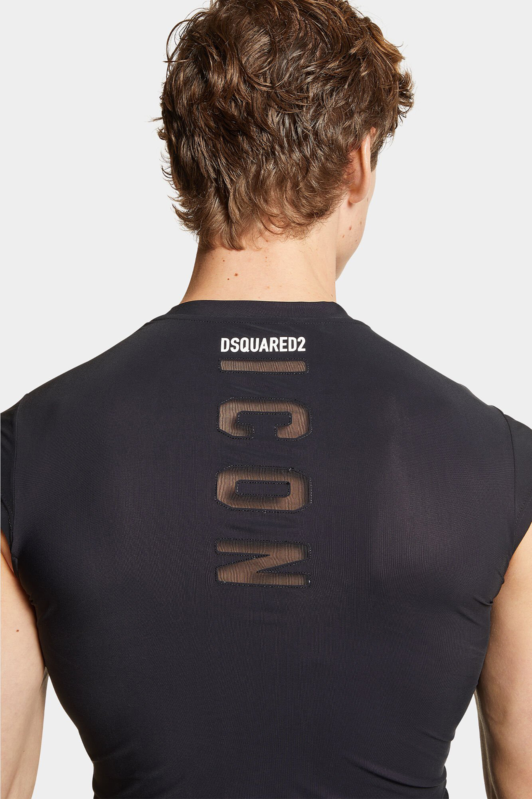 DSQUARED2 Nylon Stretch Icon Sleeveless T-Shirt DSQUARED2 Nylon Stretch Icon Sleeveless T-Shirt