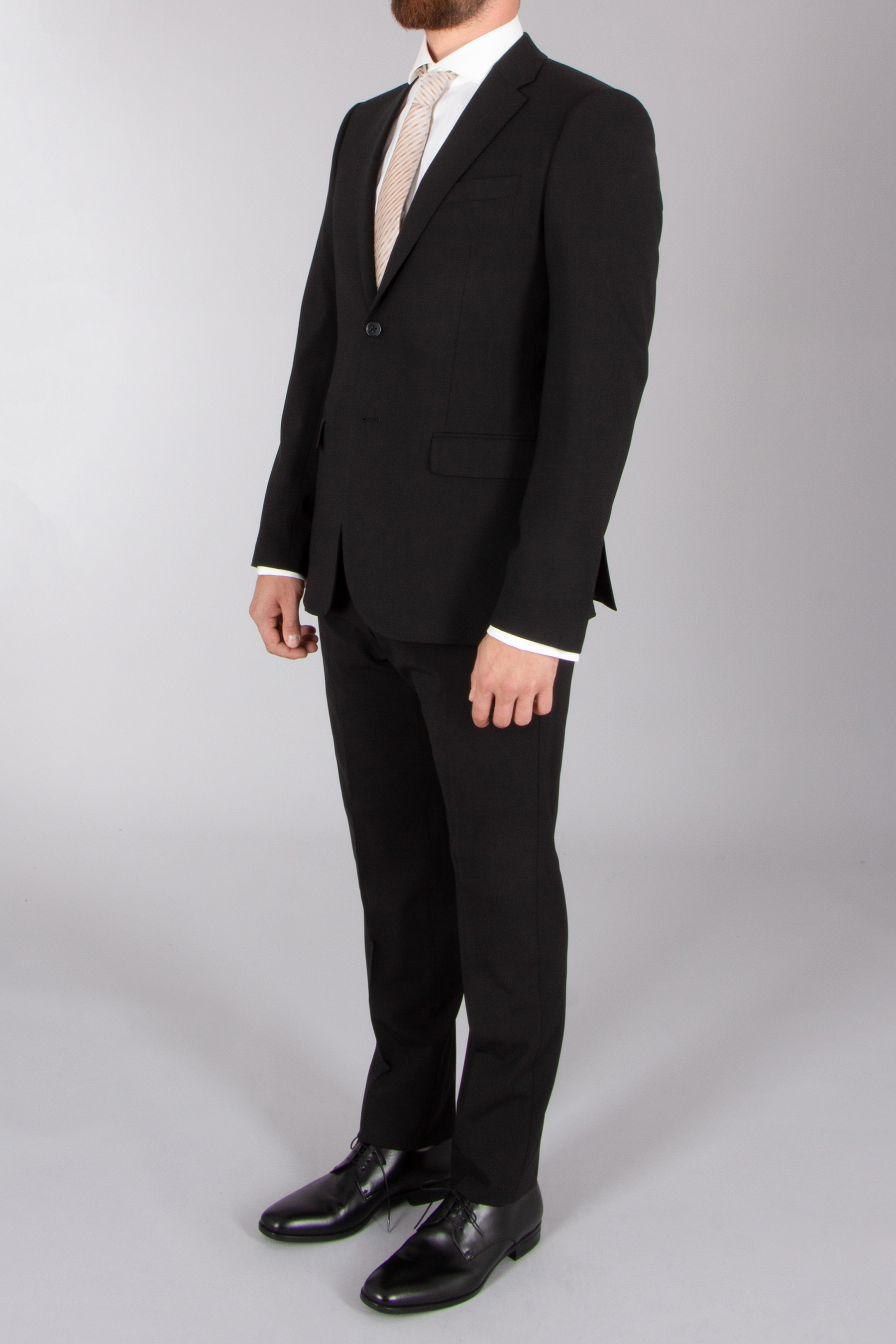 EMPORIO ARMANI Slim Fit Virgin Wool Stretch Suit M Line Formelle Kleidung, Anzug, Smoking, Mann, Person