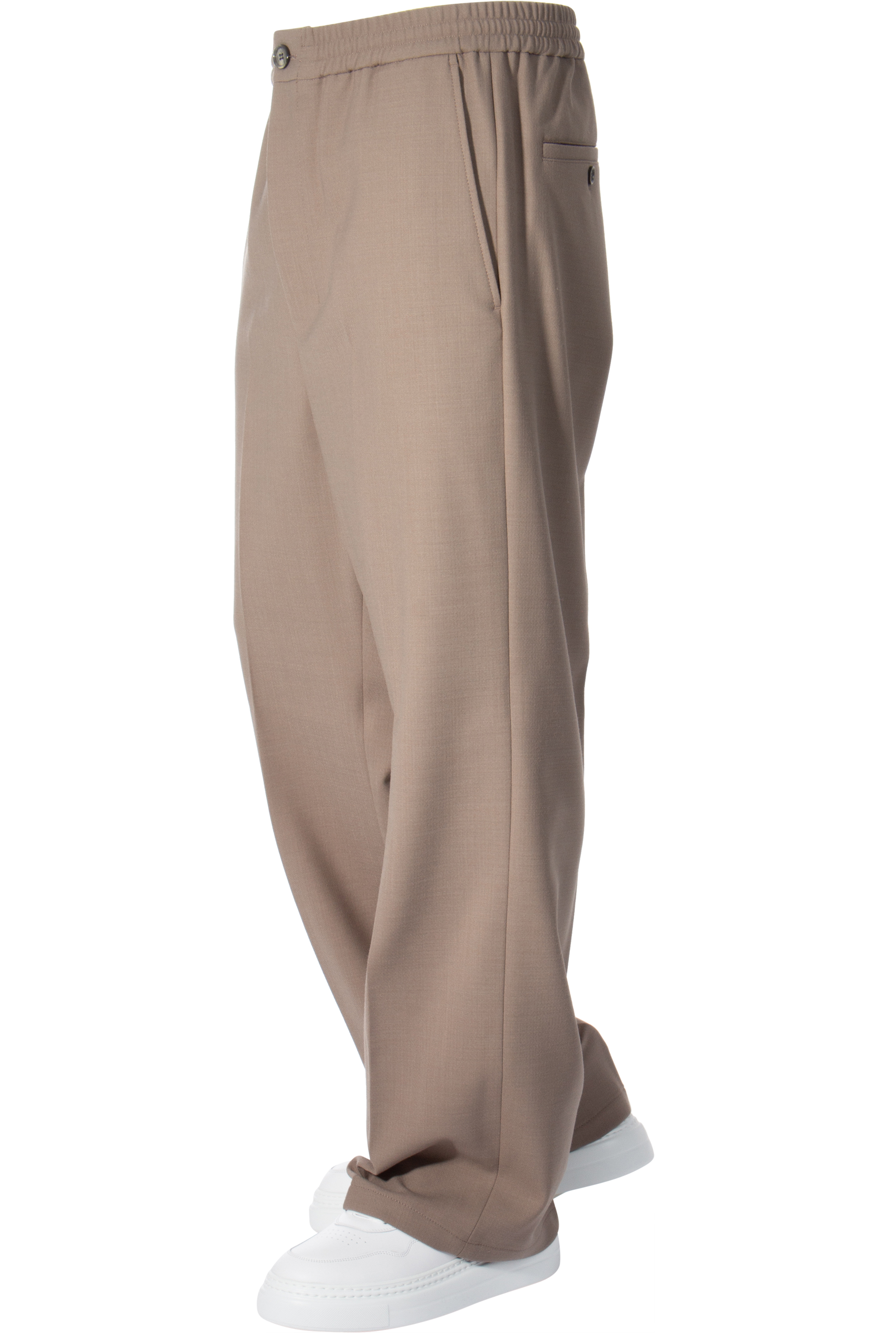 AMI PARIS Elasticated Waist Wool Blend Pants AMI PARIS Elasticated Waist Wool Blend Pants