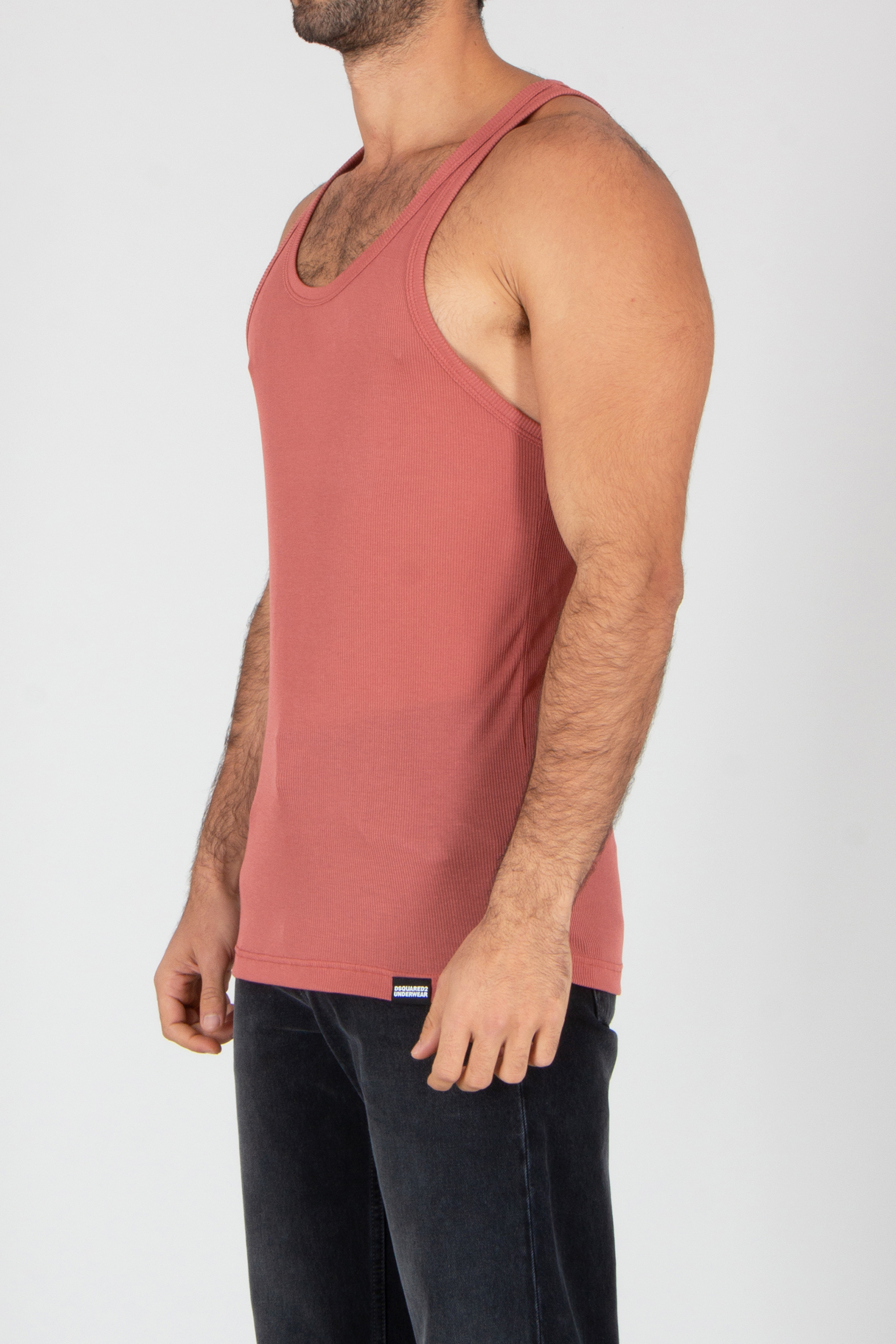 Tanktop, Jeans, Unterhemd, Mann, Person