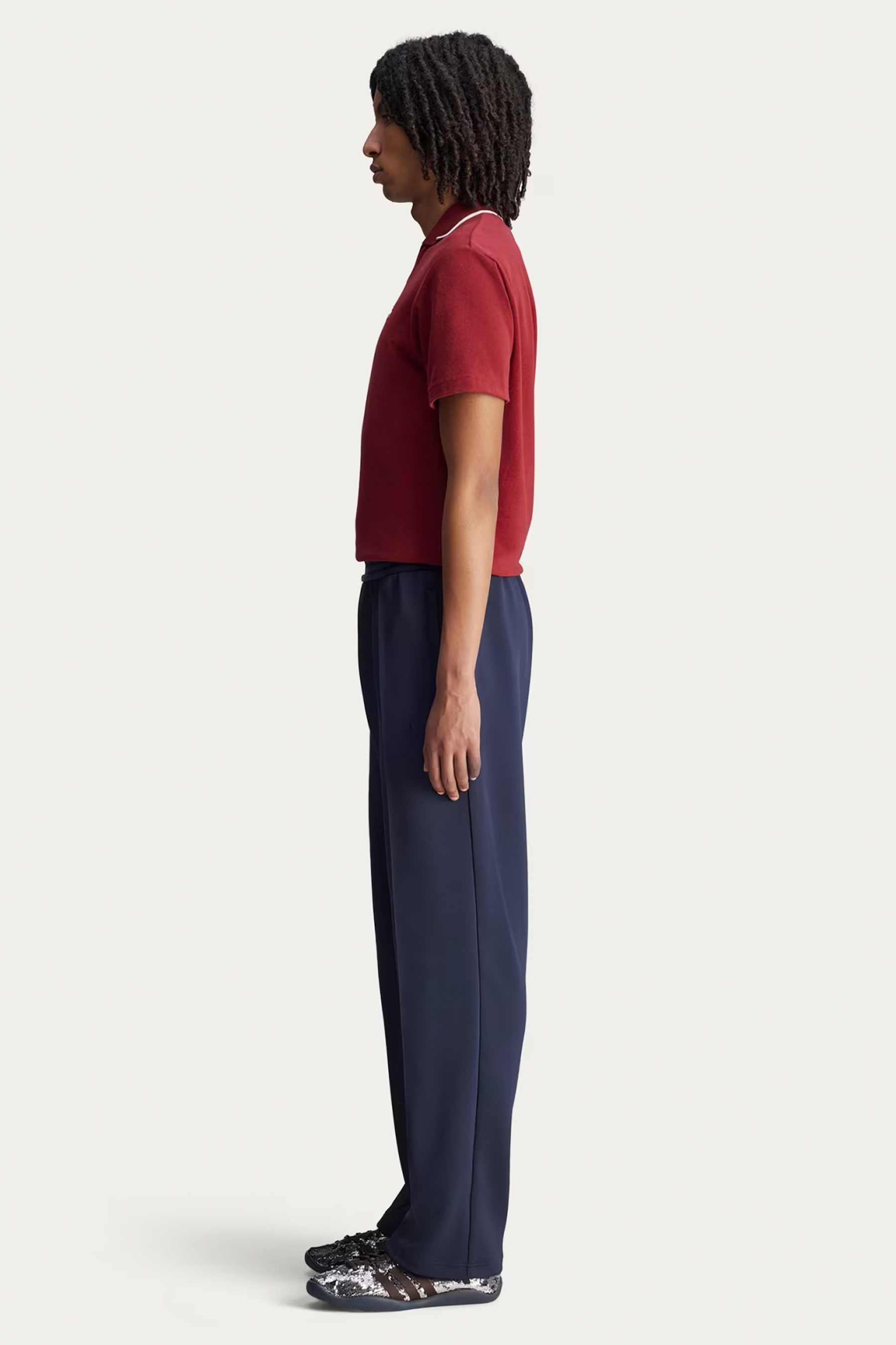 ADIDAS X Wales Bonner Regular Fit Recycled Polyester Stretch Piqué Track Pants Hosen, Person, Stehend, Erwachsener, Frau