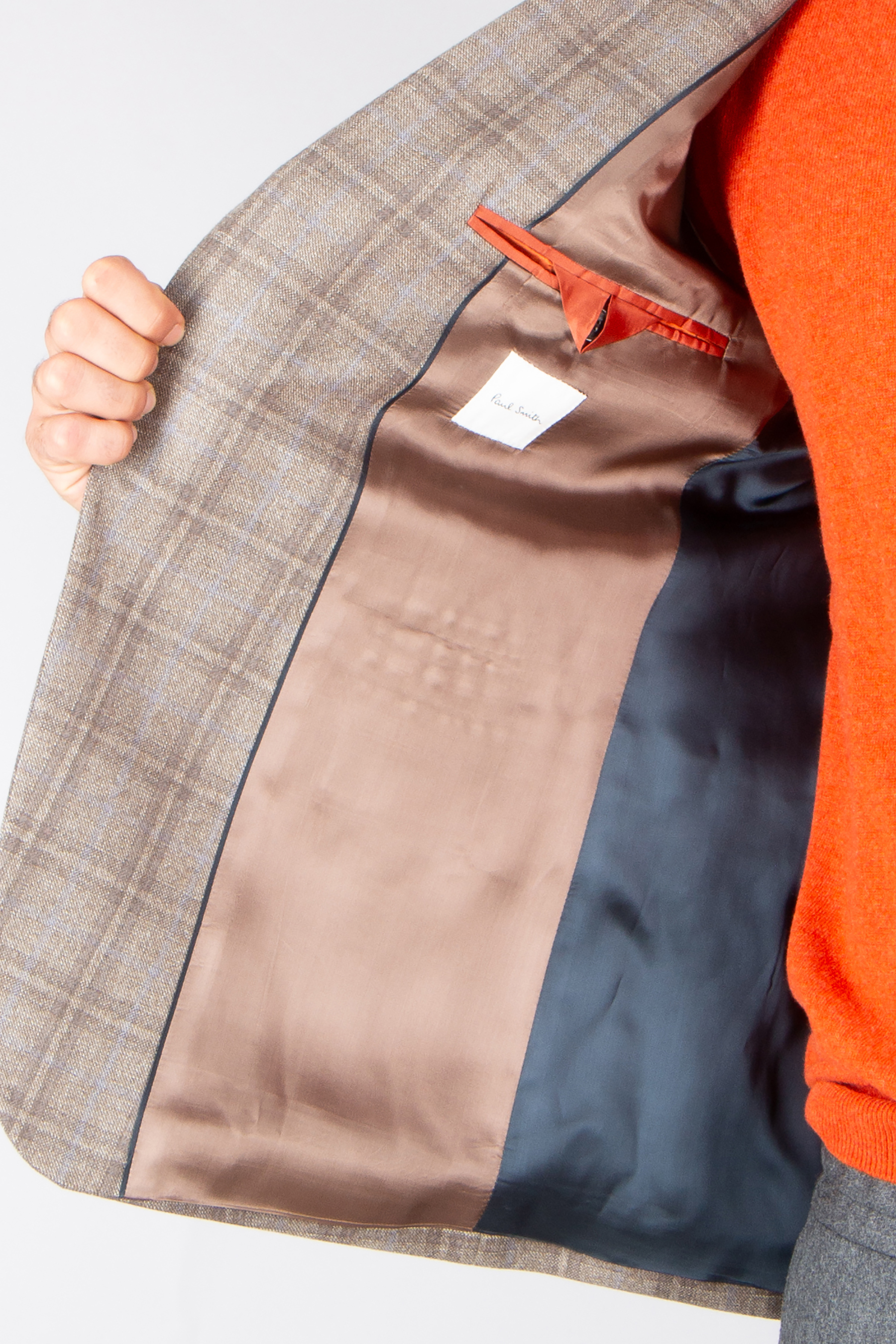 PAUL SMITH Regular Fit Checked Virgin Wool Jacket Mantel, Jacke, Weste, Person, Kleid