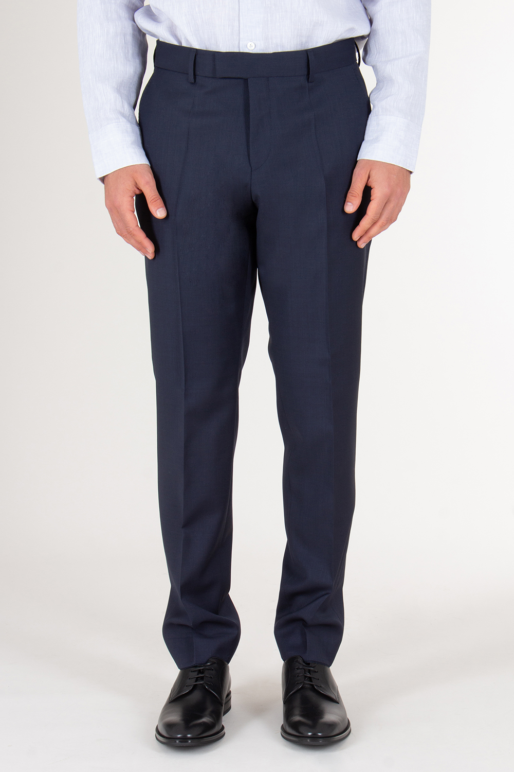BOSS Double Breasted Two Button Virgin Wool Suit