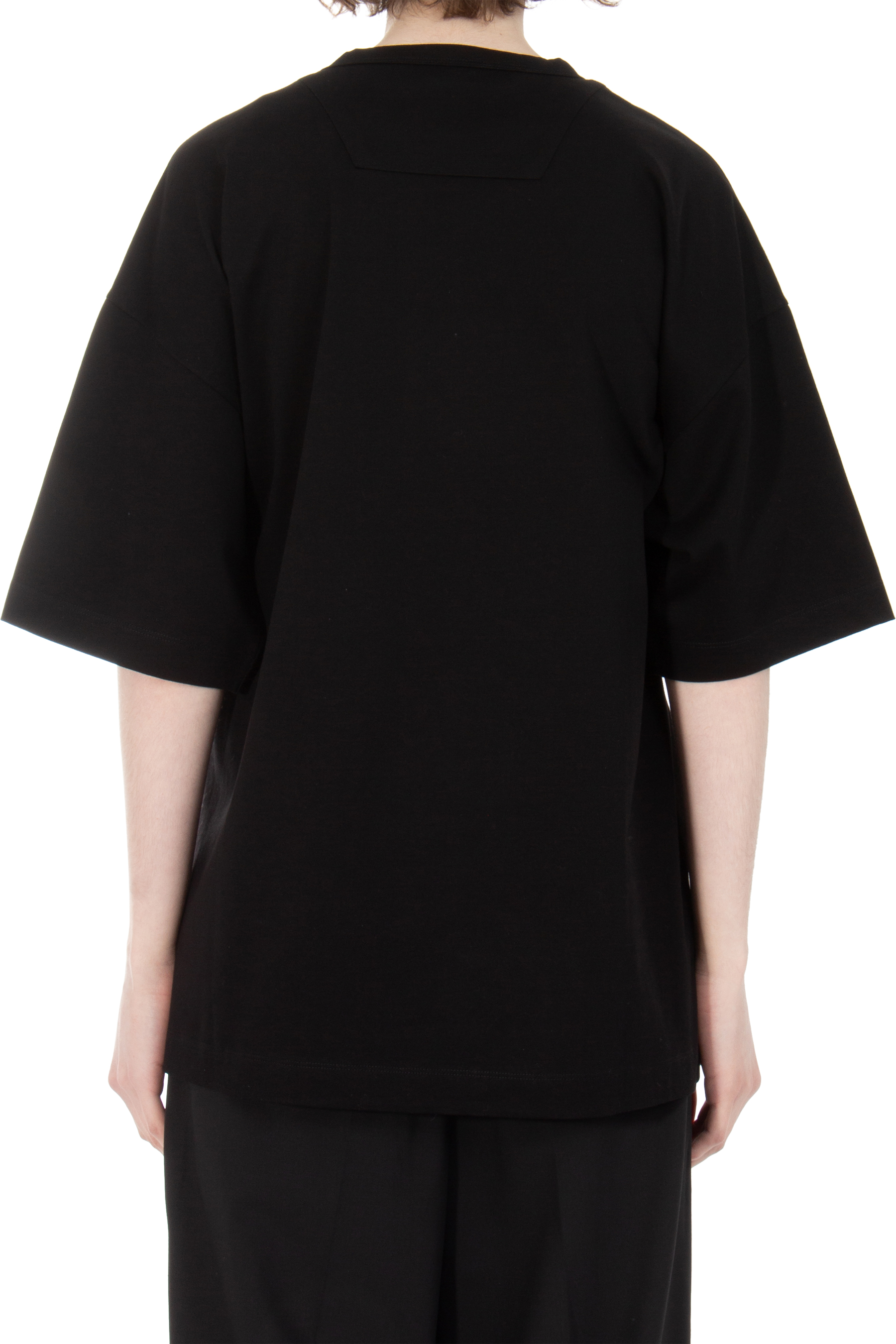 JUUN.J Embroidered Semi Oversized Fit Cotton T-Shirt