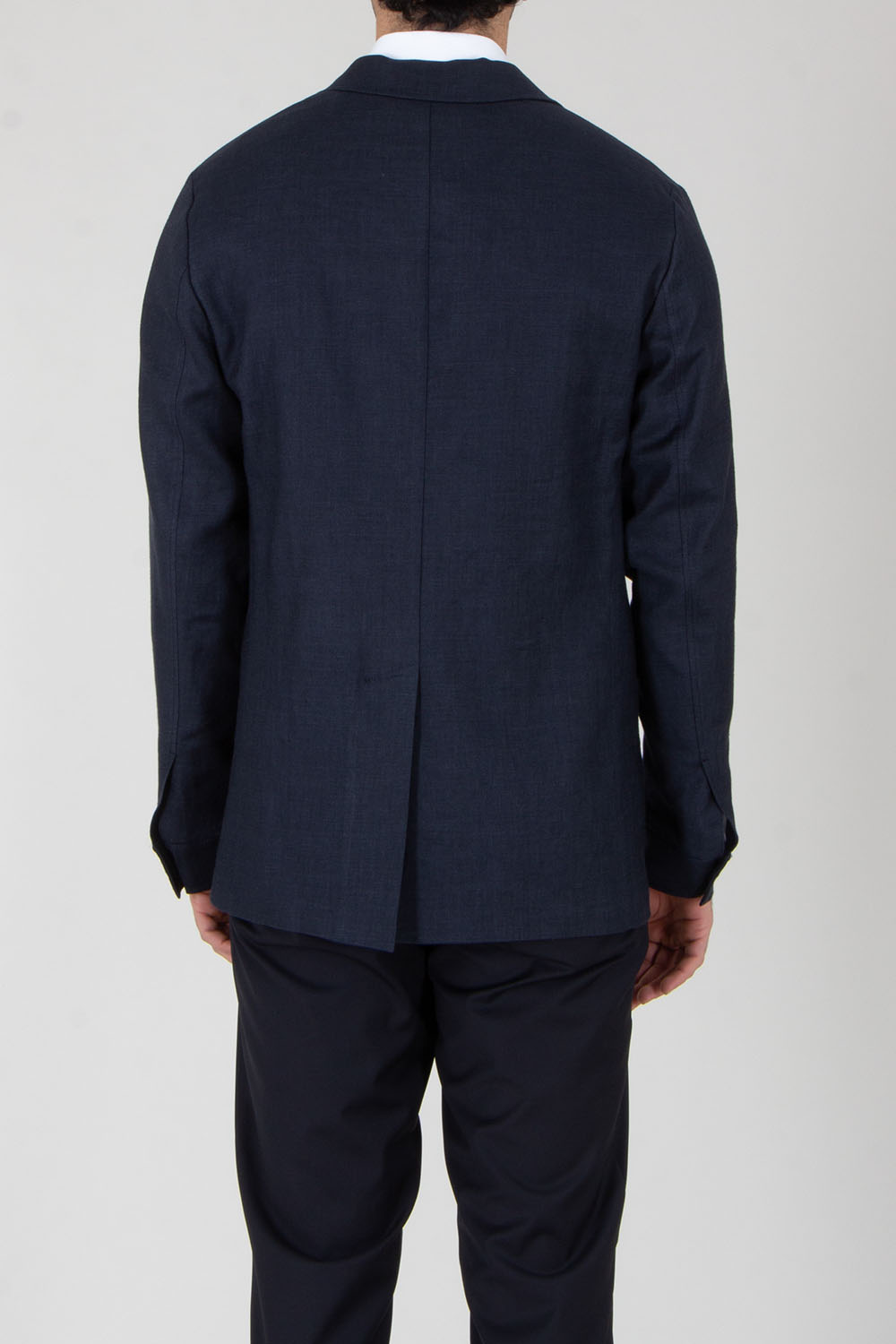 DRESSLER Regular Fit Linen-Lyocell Stretch Blend Overshirt Sedico